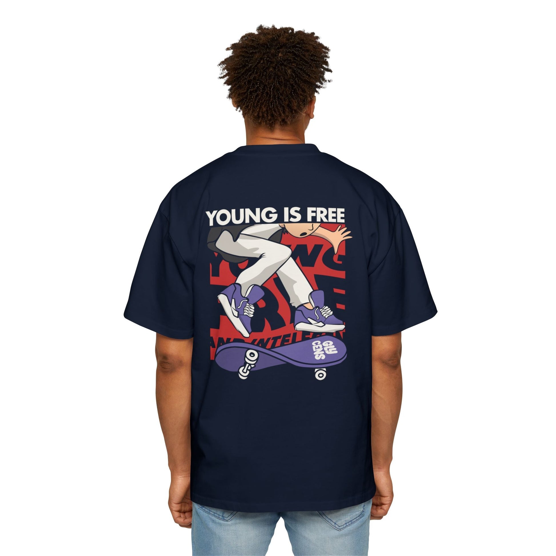 Skate Culture Men's Oversized Tee, Graphic Tee, Casual Wear, Streetwear, Birthday Gift, Summer Fashion, Youth Style - Maklenn