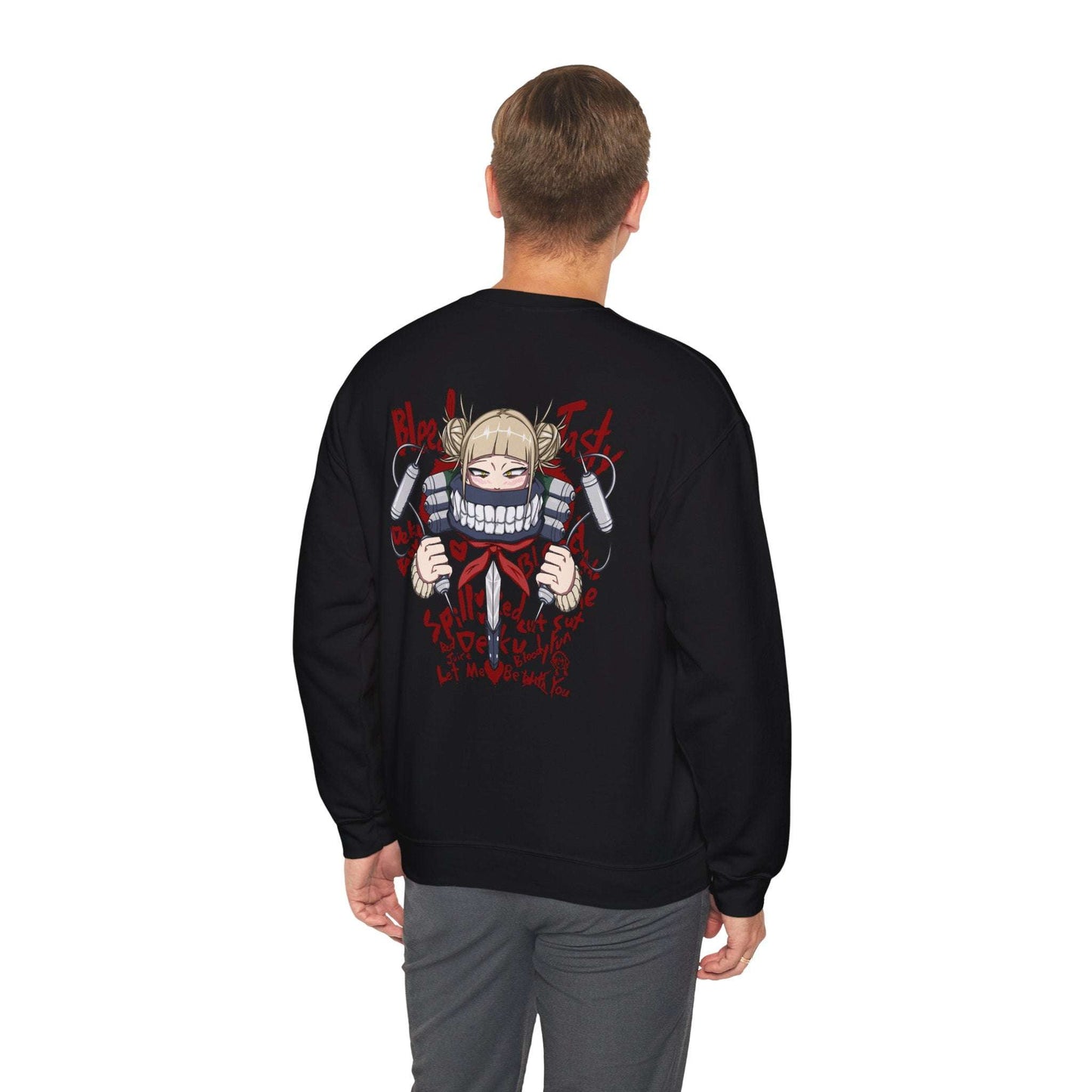 Graphic Crewneck Sweatshirt — Grinning Girl Horror Manga Design Maklenn Graphic Crewneck Sweatshirt — Grinning Girl Horror Manga Design Sweatshirt Maklenn www.maklenn.com India 33.23