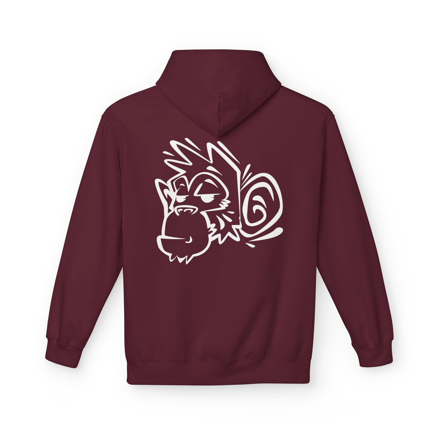 Stylish Unisex Fleece Hoodie with Unique Monkey Design - Perfect for Casual Wear, Gifts, Kids, Birthdays, and Events Printify