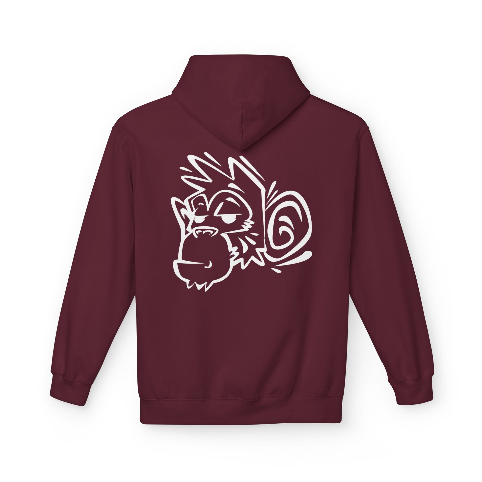 Stylish Unisex Fleece Hoodie with Unique Monkey Design - Perfect for Casual Wear, Gifts, Kids, Birthdays, and Events Printify