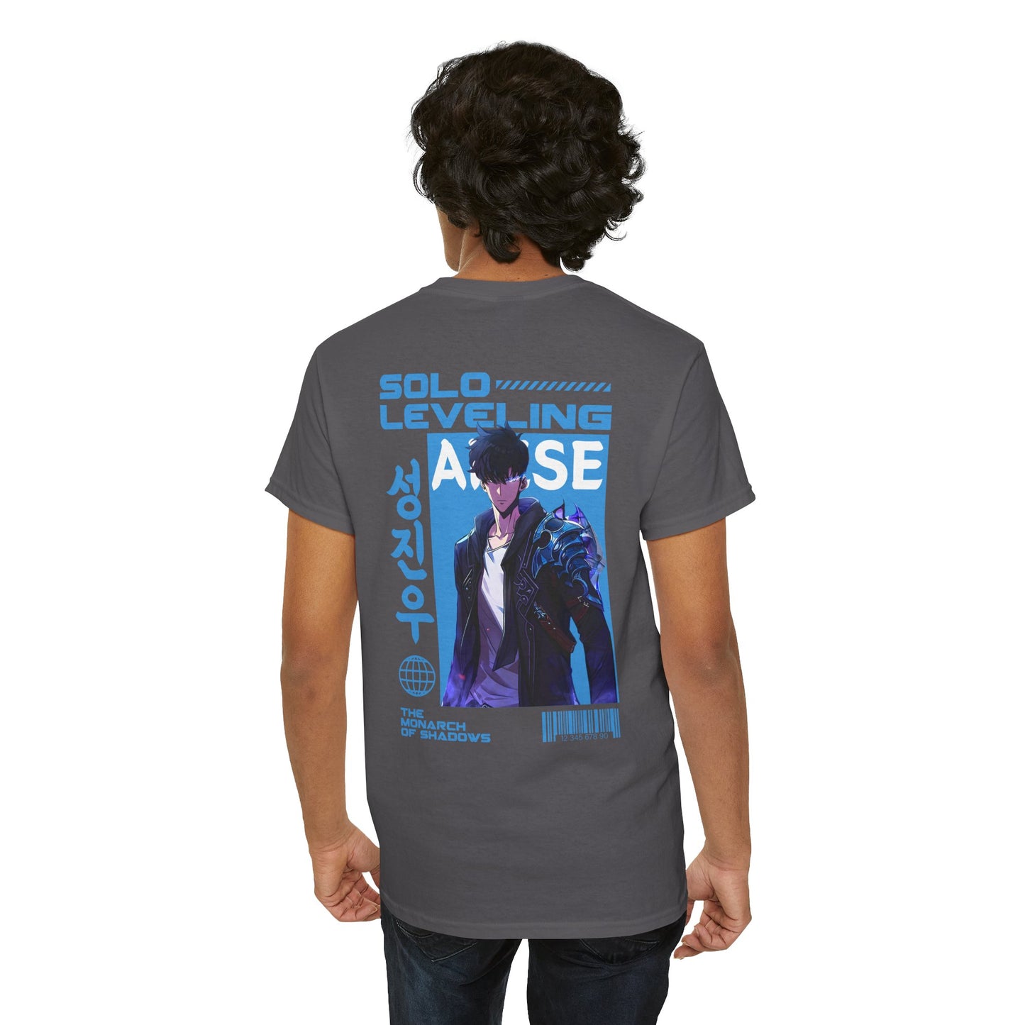 Solo Leveling Graphic Tee — Sung Jinwoo Anime-Inspired Shirt