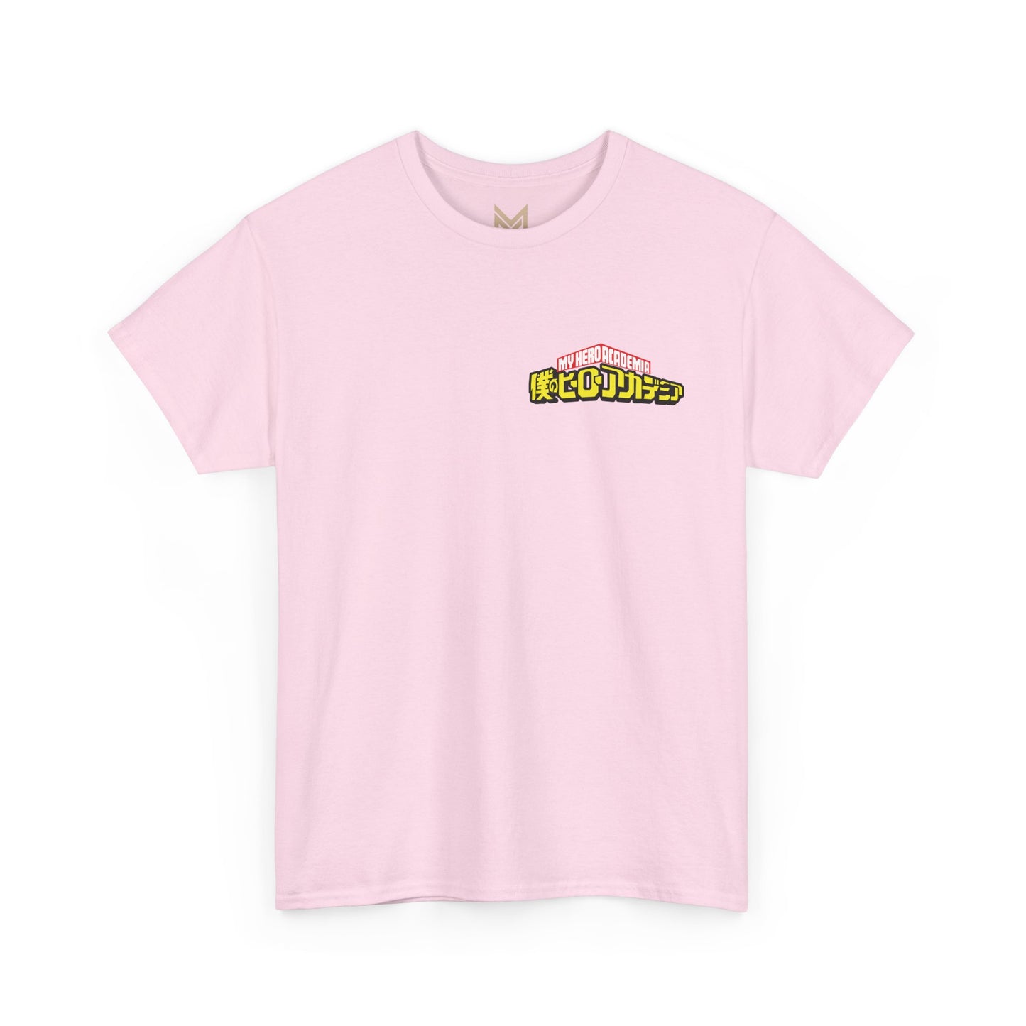 Anime Graphic Tee — Dynamic Action Back Print with Small Chest Logo