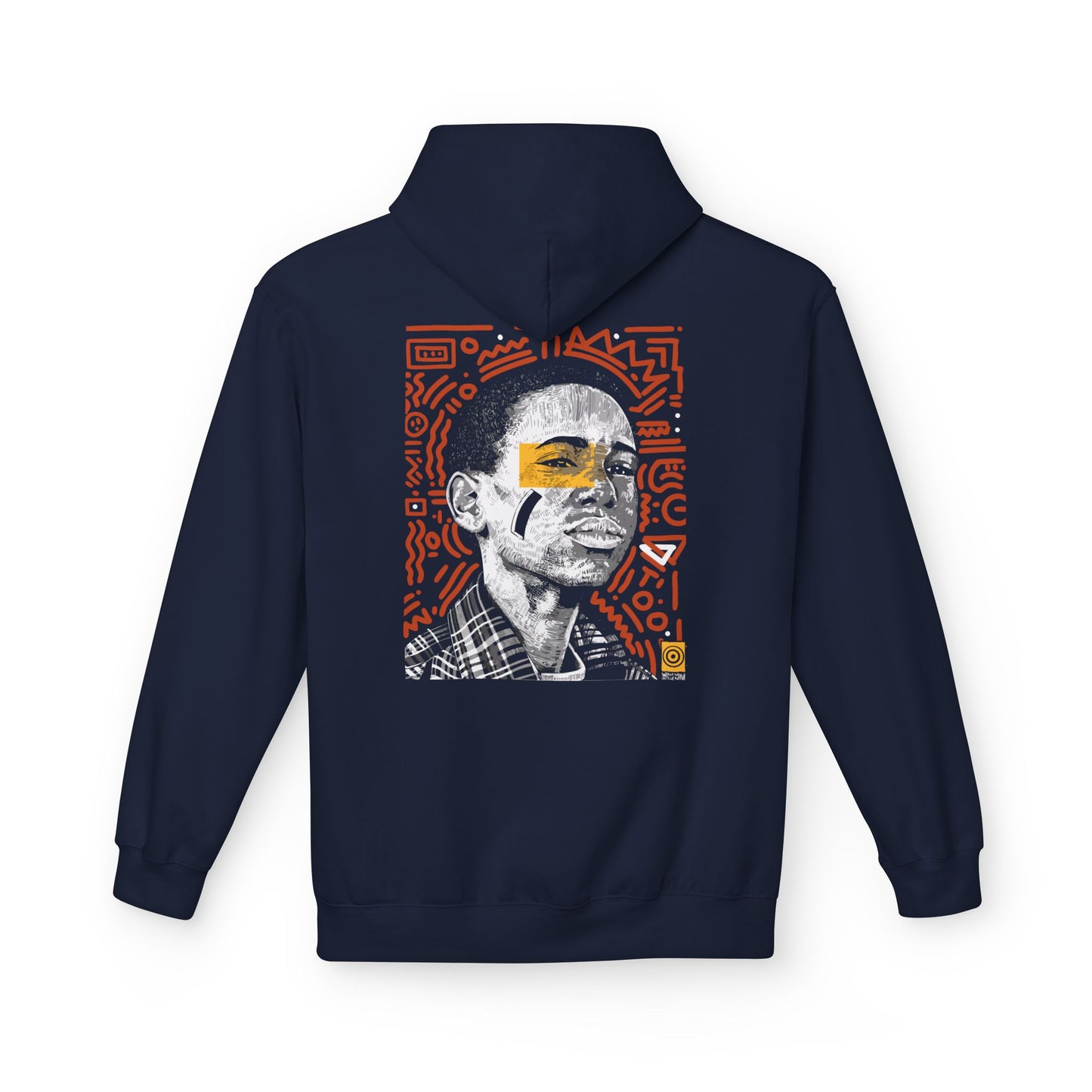 Artistic Fleece Hoodie with Unique Graphic Print for Comfort, Casual Wear, Gift for Art Lovers, Unisex Hip Hop Style Printify