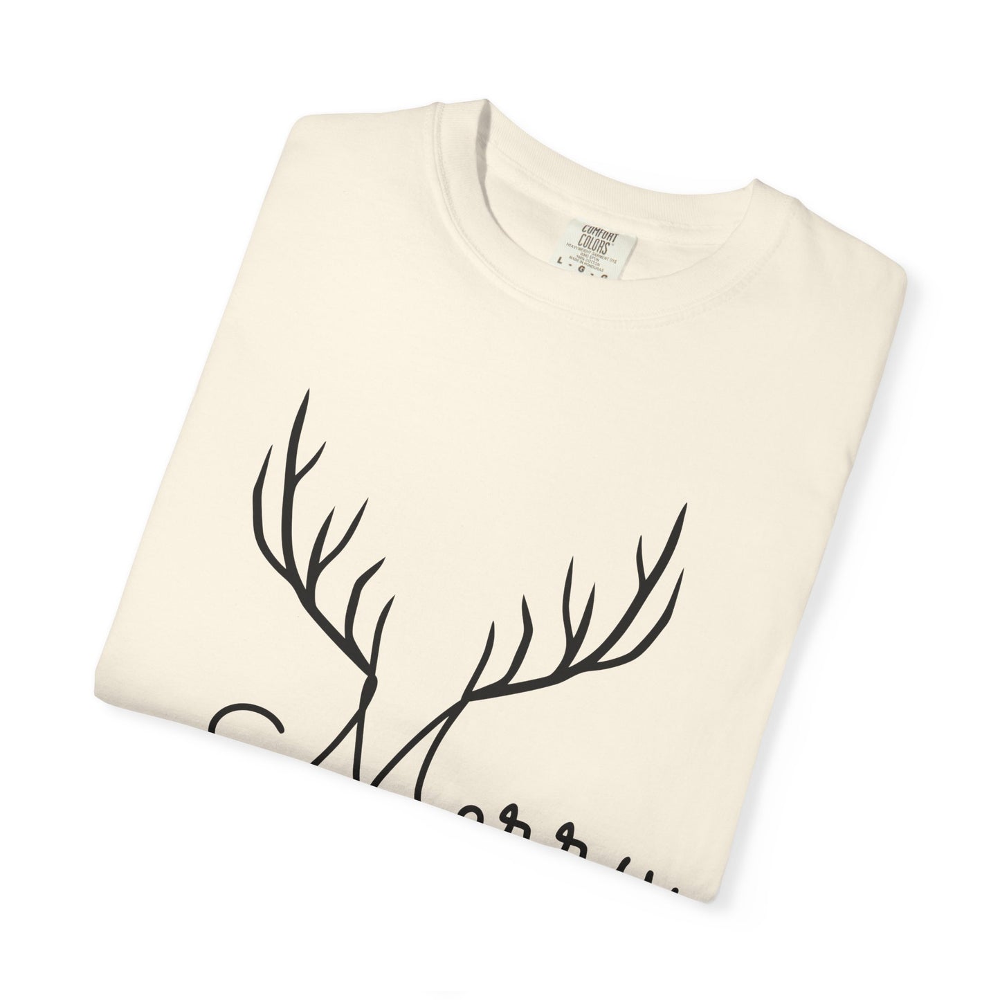 Merry Christmas Reindeer Antlers T-Shirt Printify