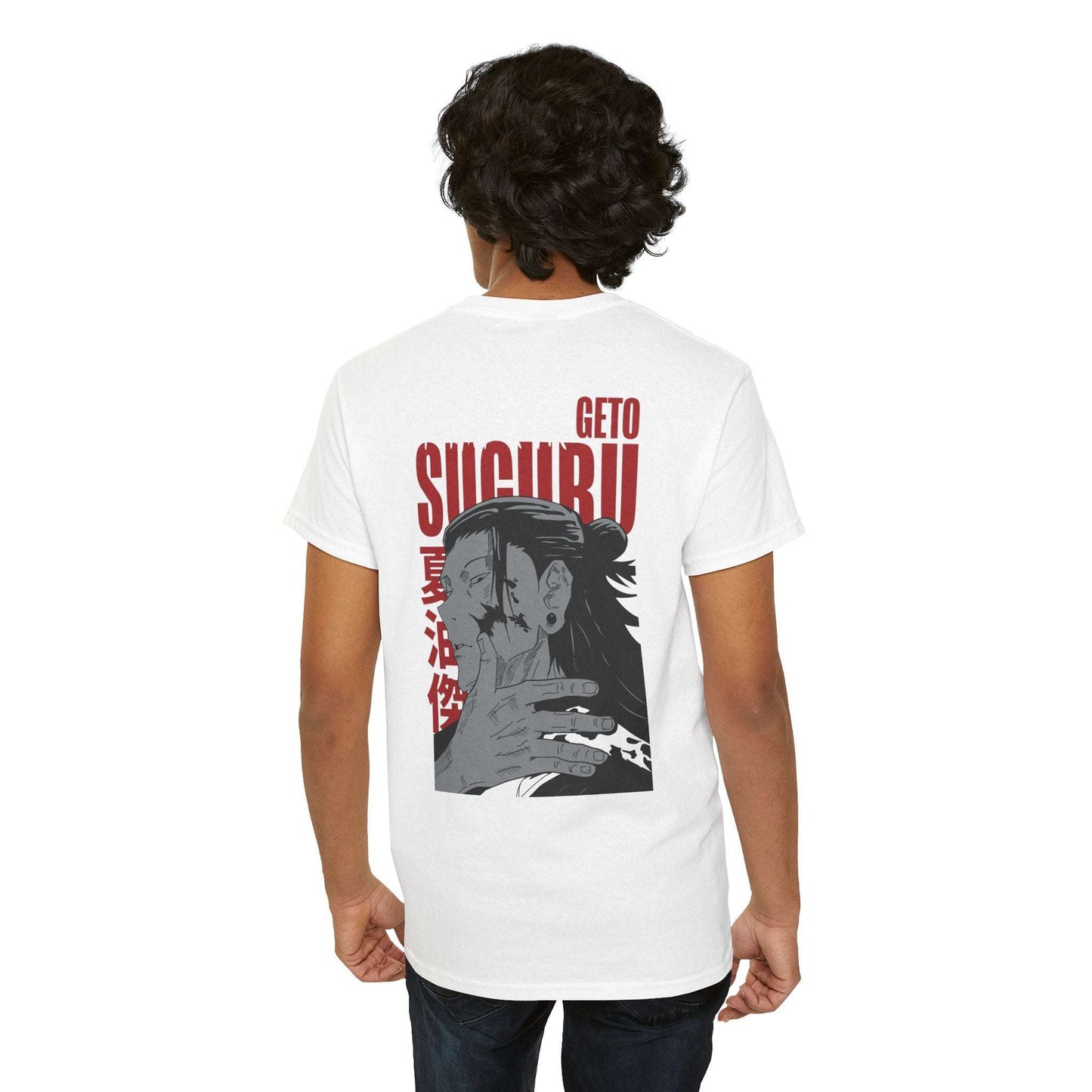 Jujutsu Kaisen Geto Suguru Graphic Tee — Anime Back Print with Japanese Text Maklenn Jujutsu Kaisen Geto Suguru Graphic Tee — Anime Back Print with Japanese Text T-Shirt Maklenn www.maklenn.com India 21.80