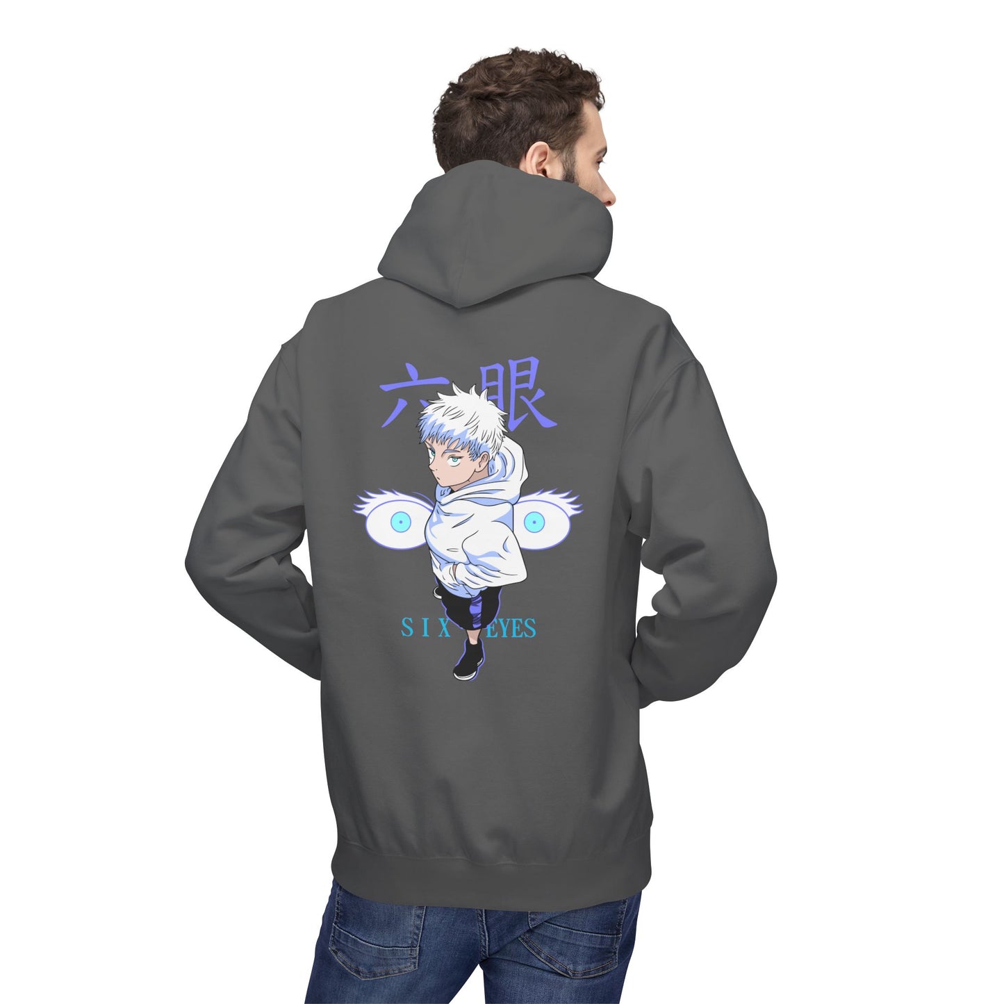 Jujutsu Kaisen Satoru Gojo Hoodie — Six Eyes Graphic Anime Pullover
