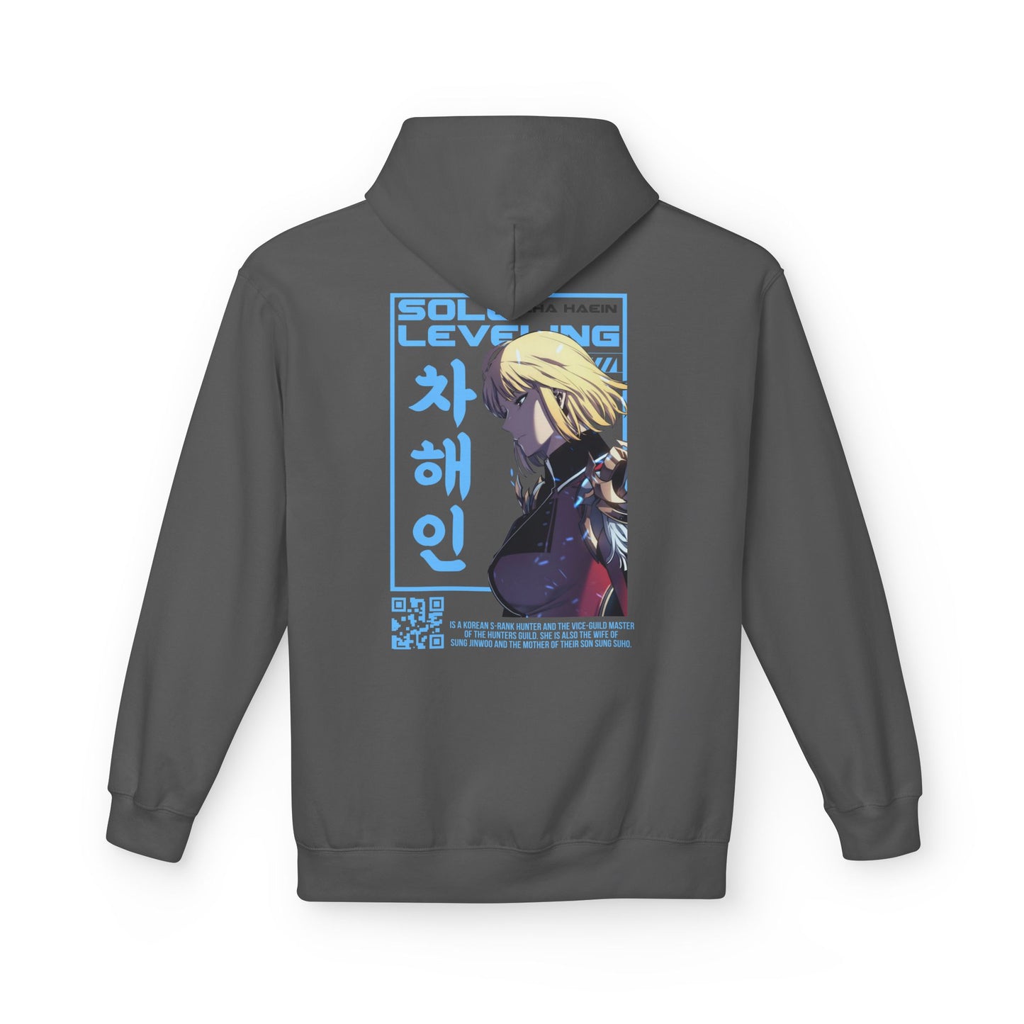 Hoodie — Solo Leveling Anime Graphic Pullover (Korean Text)
