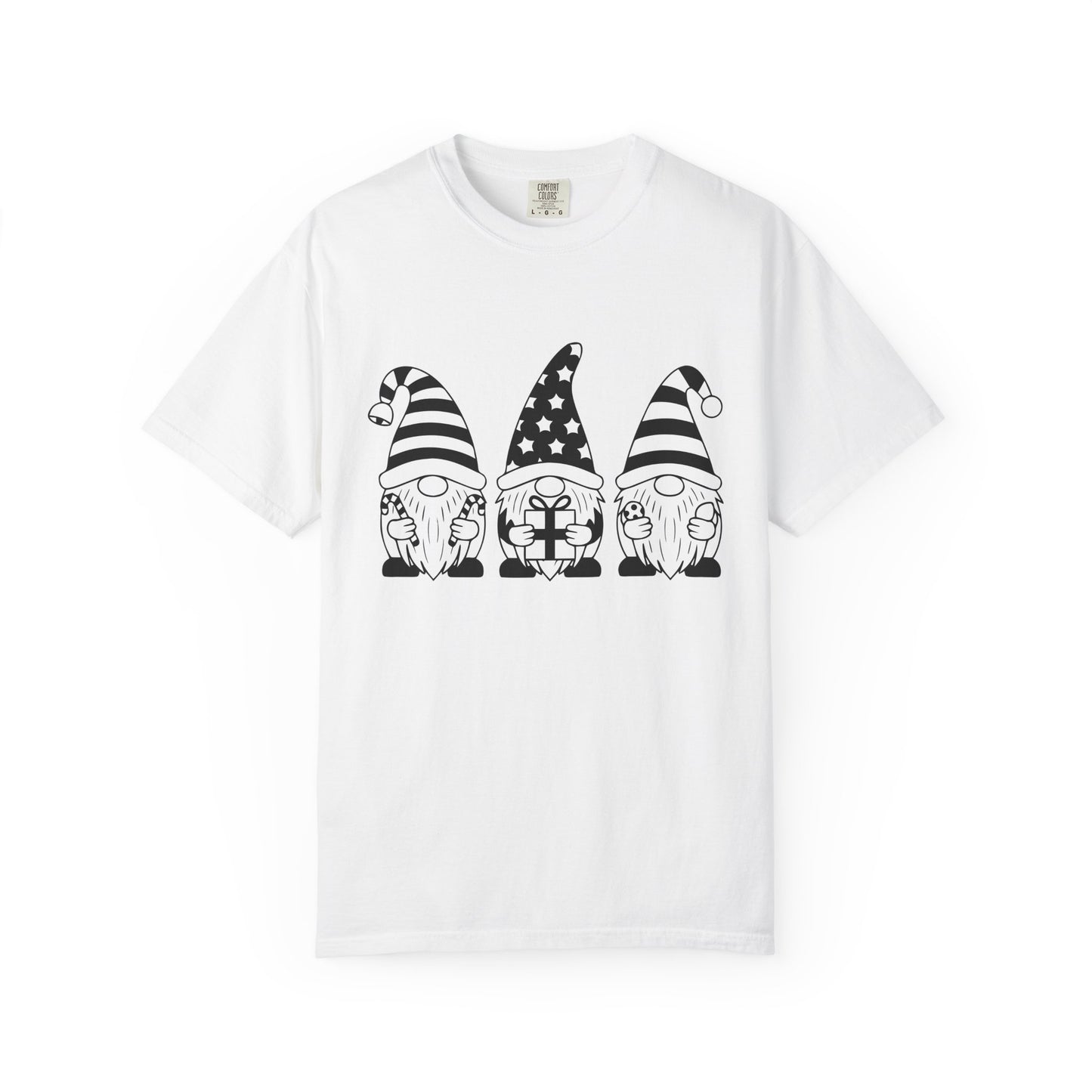 Gnome Trio Graphic T-Shirt – Patriotic Gift Gnomes Printify