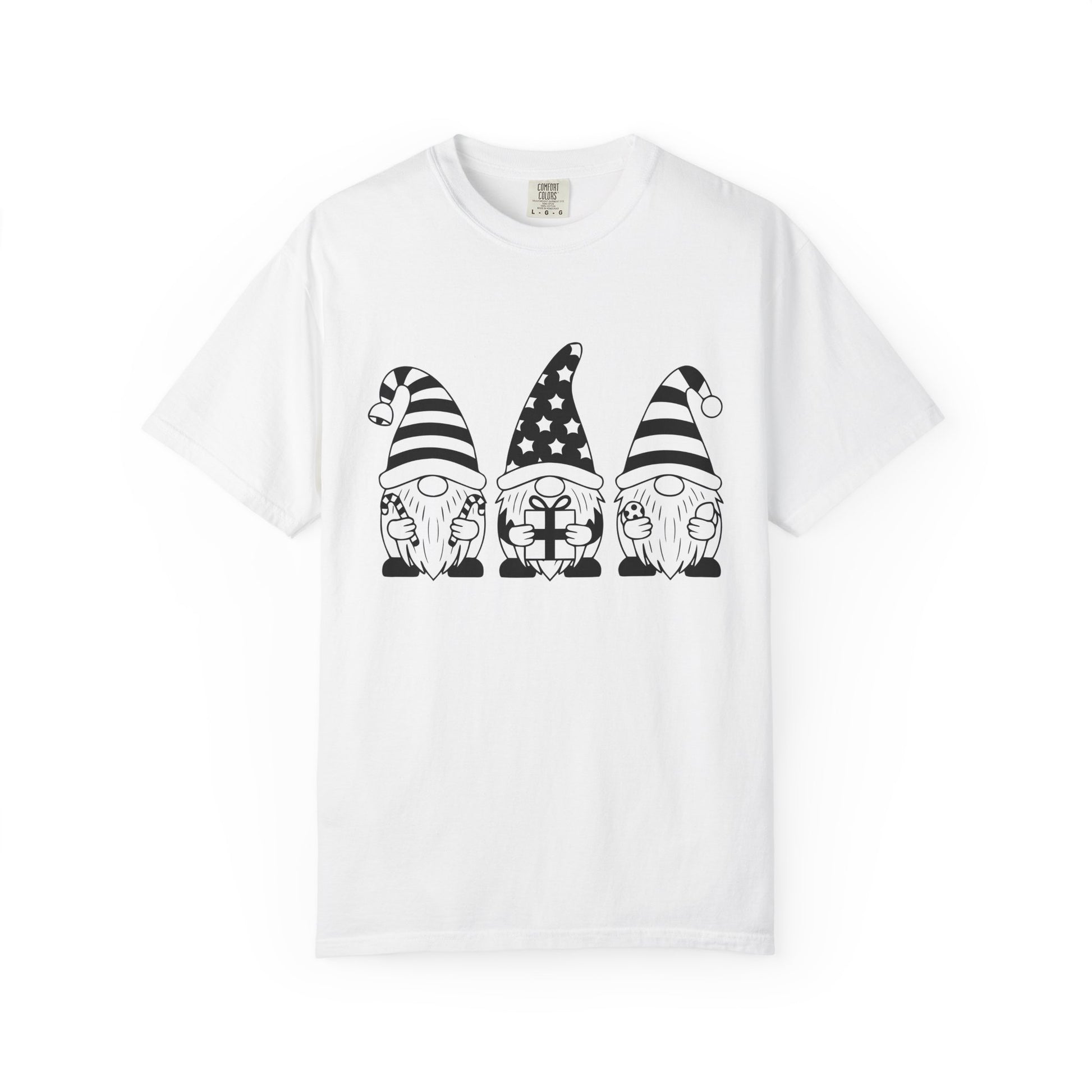 Gnome Trio Graphic T-Shirt – Patriotic Gift Gnomes Printify