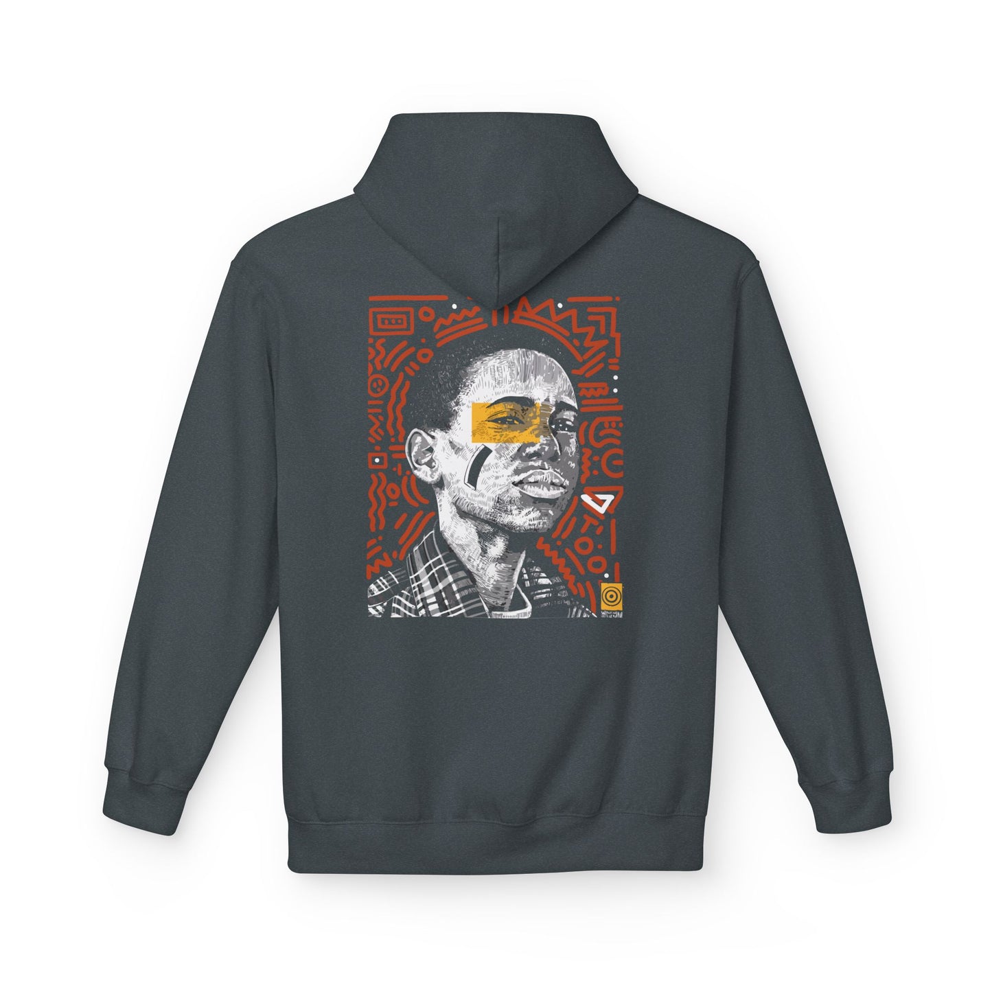 Artistic Fleece Hoodie with Unique Graphic Print for Comfort, Casual Wear, Gift for Art Lovers, Unisex Hip Hop Style Printify