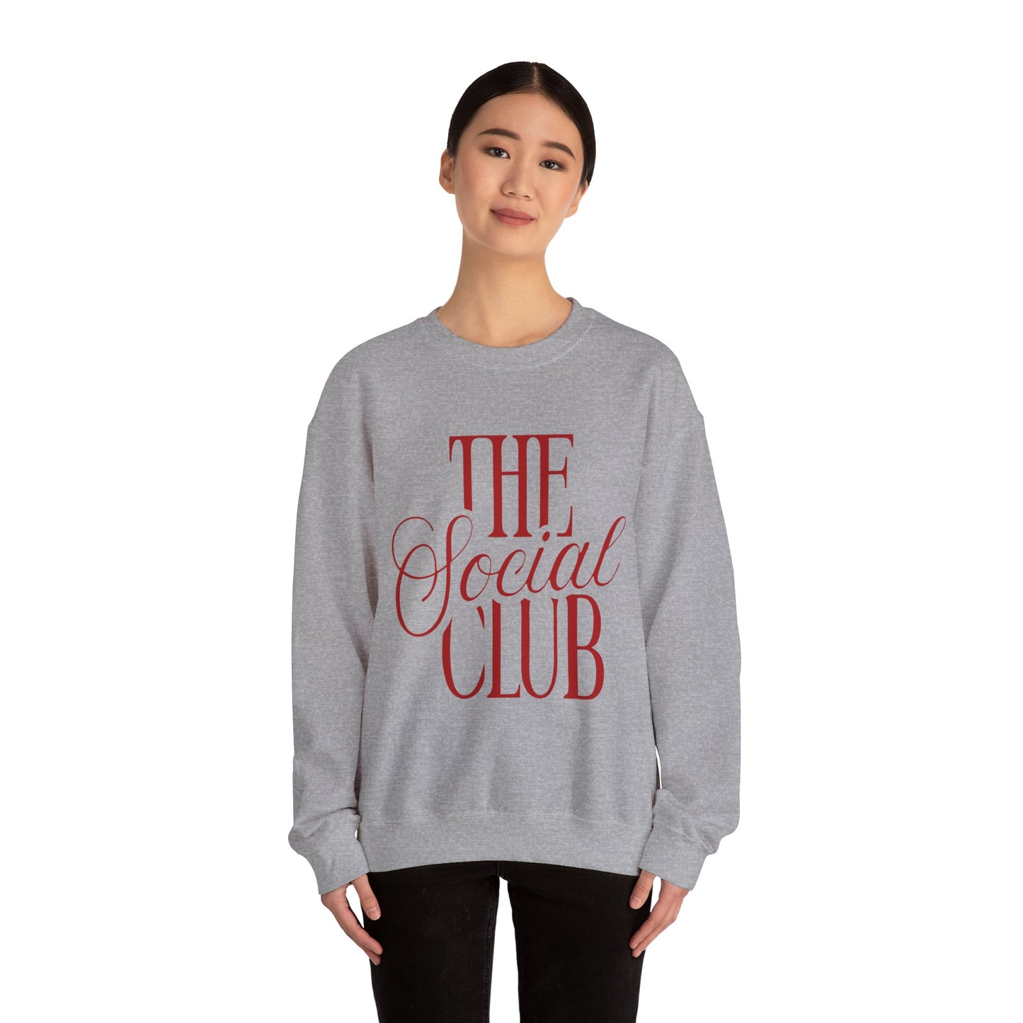 Chic Social Club Sweatshirt, Cozy Unisex Crewneck, Fashionable Gift for Friends, Casual Wardrobe Essential, Perfect for Hangouts and [...] Printify