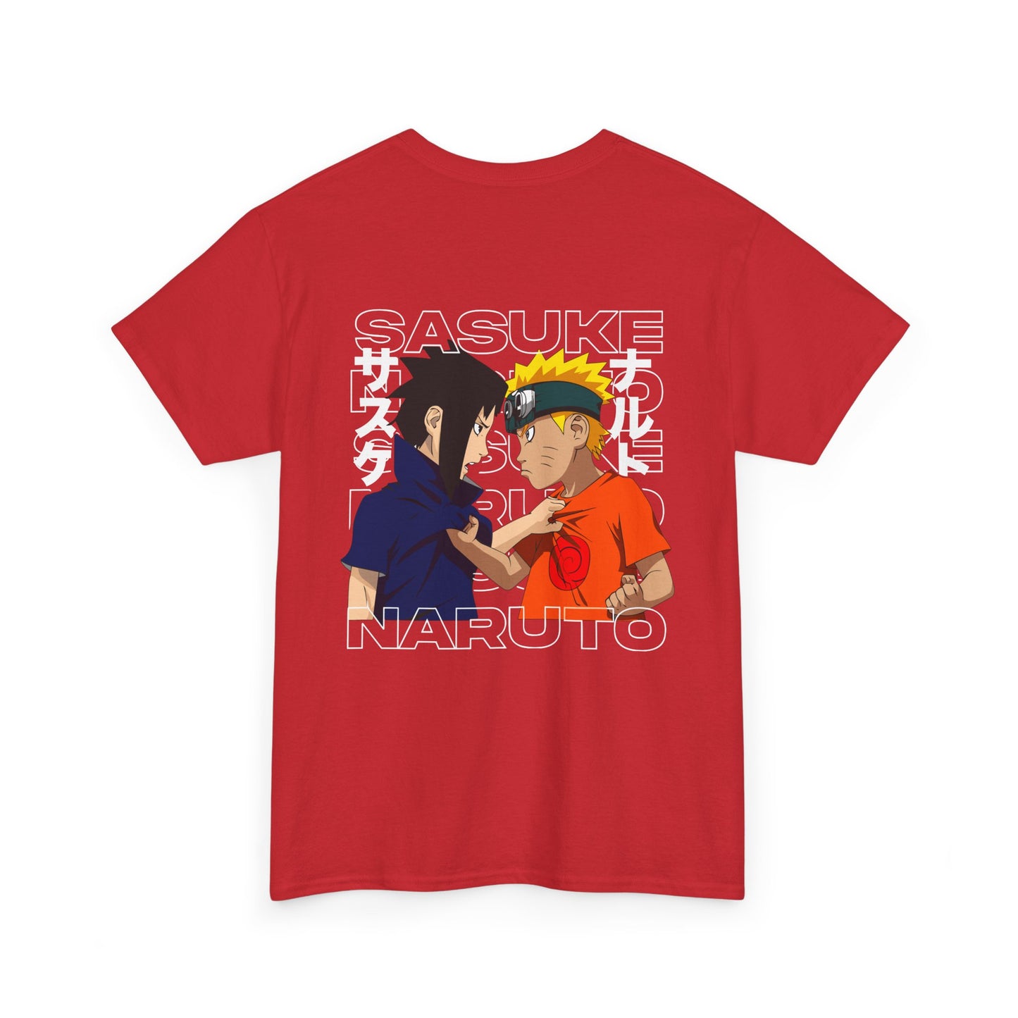 Naruto vs Sasuke Graphic Tee — Anime Friendship & Rivalry T-Shirt