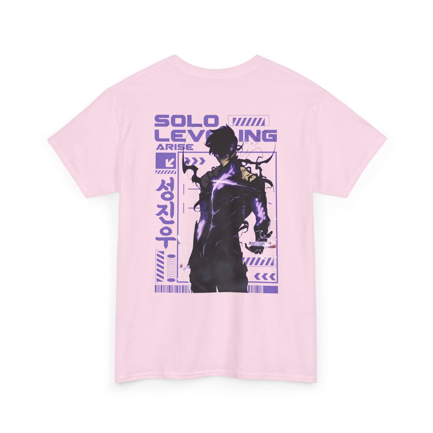 Solo Leveling Graphic Tee — Anime Manga Backprint Shirt
