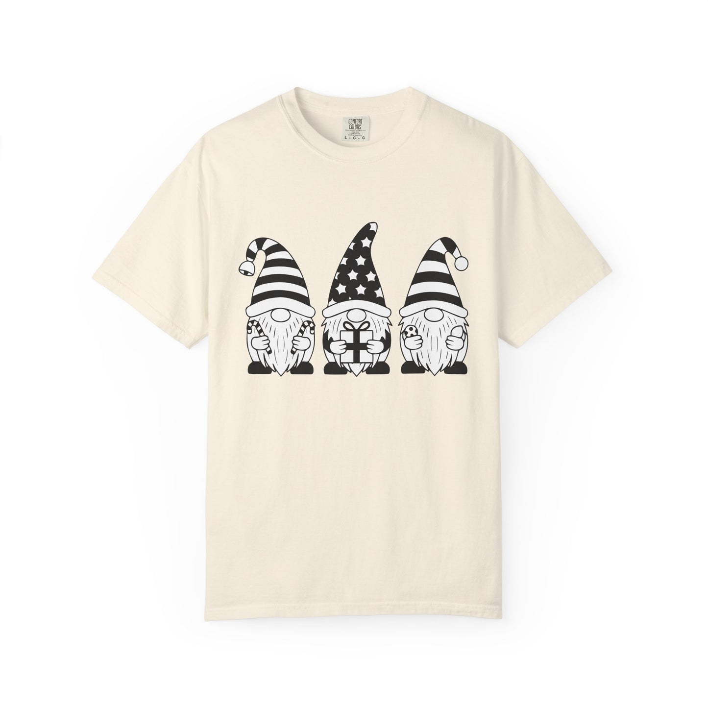 Gnome Trio Graphic T-Shirt – Patriotic Gift Gnomes Printify