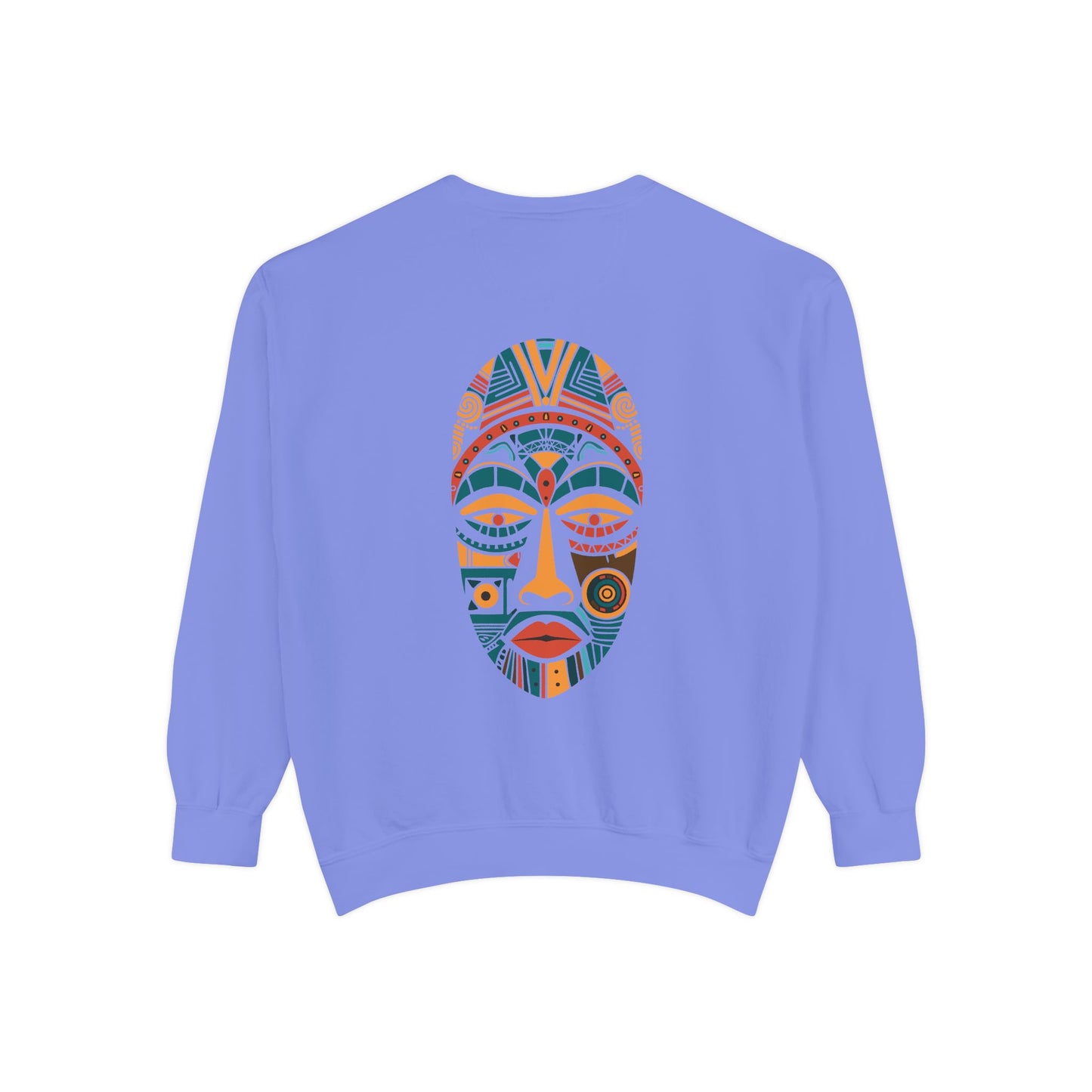Artistic Unisex Sweatshirt - Colorful Face Design, Cozy Casual Wear, Perfect for Gifts, Fall Fashion, Unique Style Printify