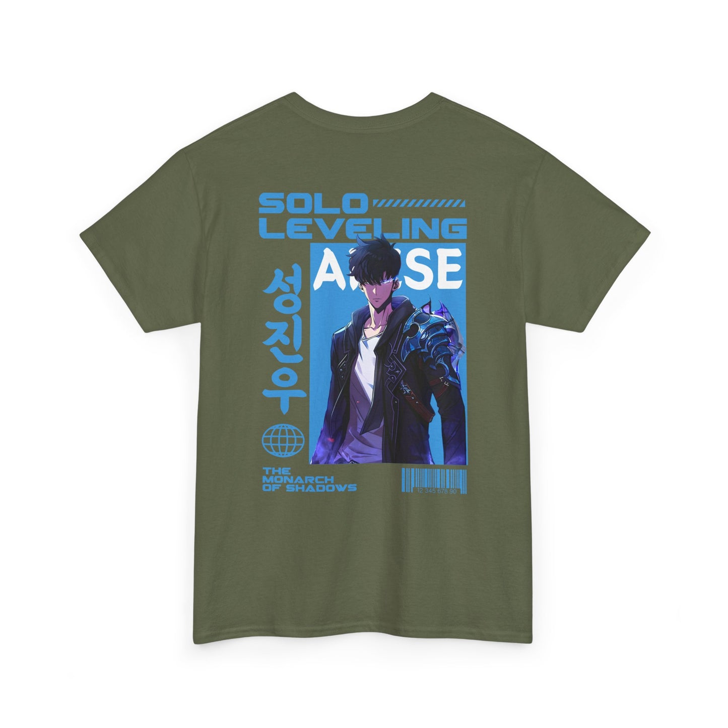 Solo Leveling Graphic Tee — Sung Jinwoo Anime-Inspired Shirt