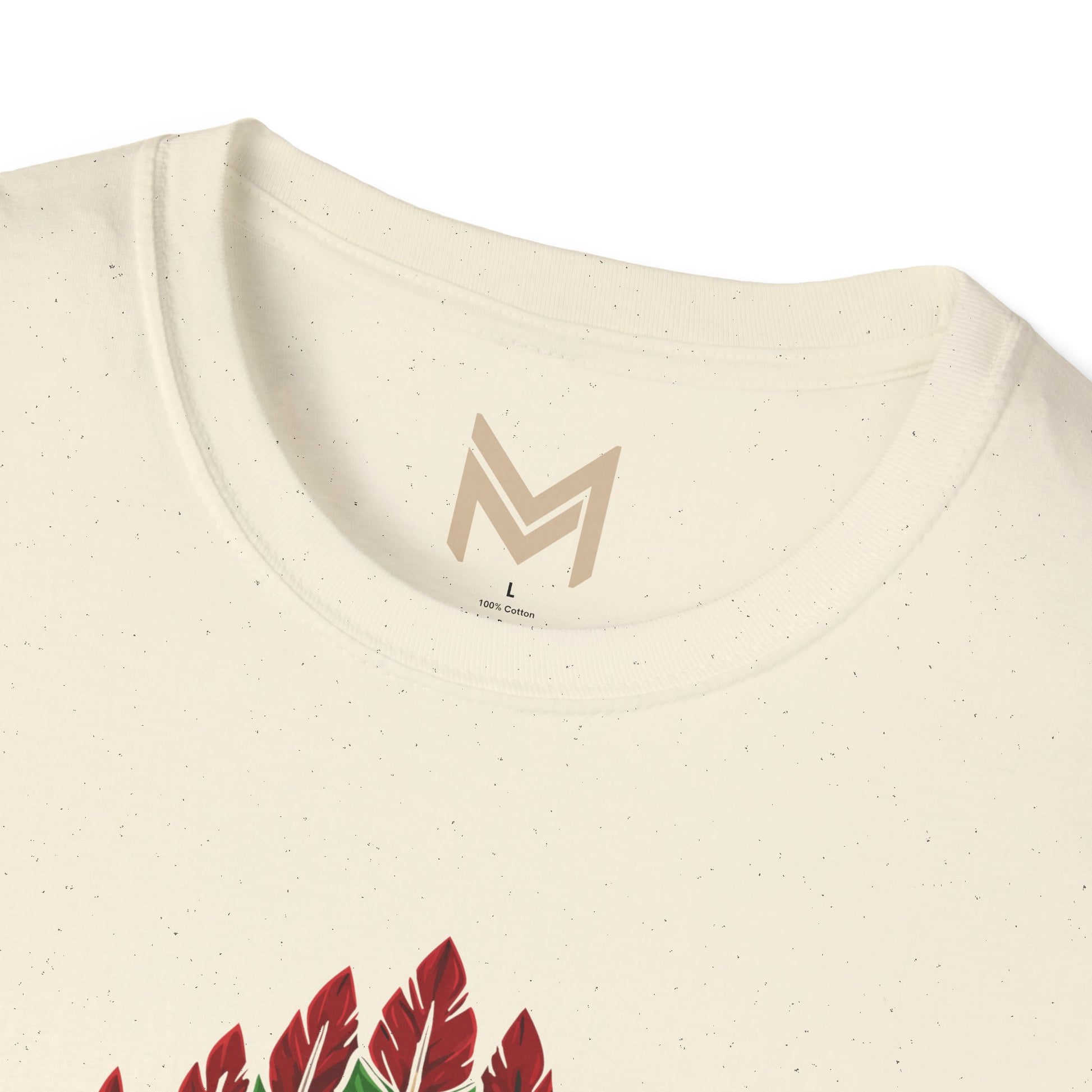 Skull and Feather Camp T-Shirt, Boho Unisex Tee, Festival Apparel, Edgy Graphic Shirt, Halloween Costume Top Printify