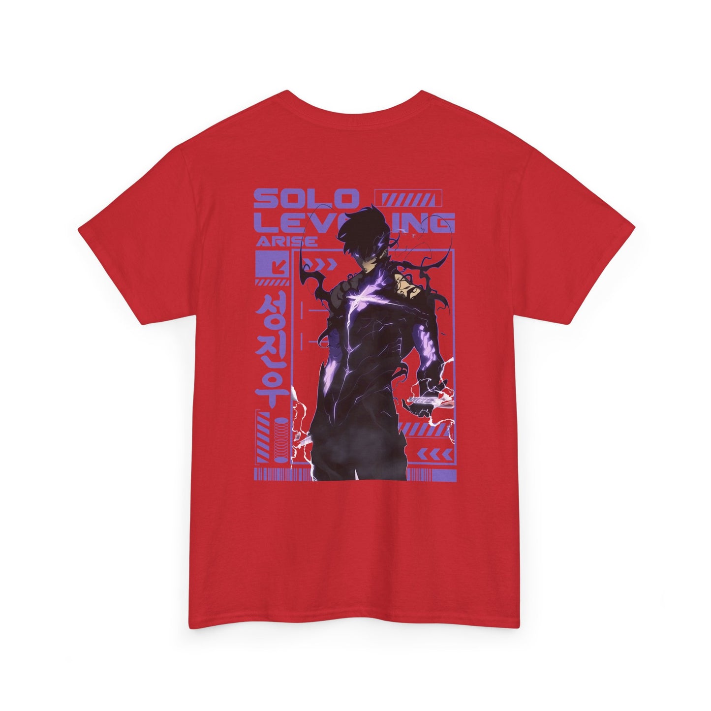 Solo Leveling Graphic Tee — Anime Manga Backprint Shirt