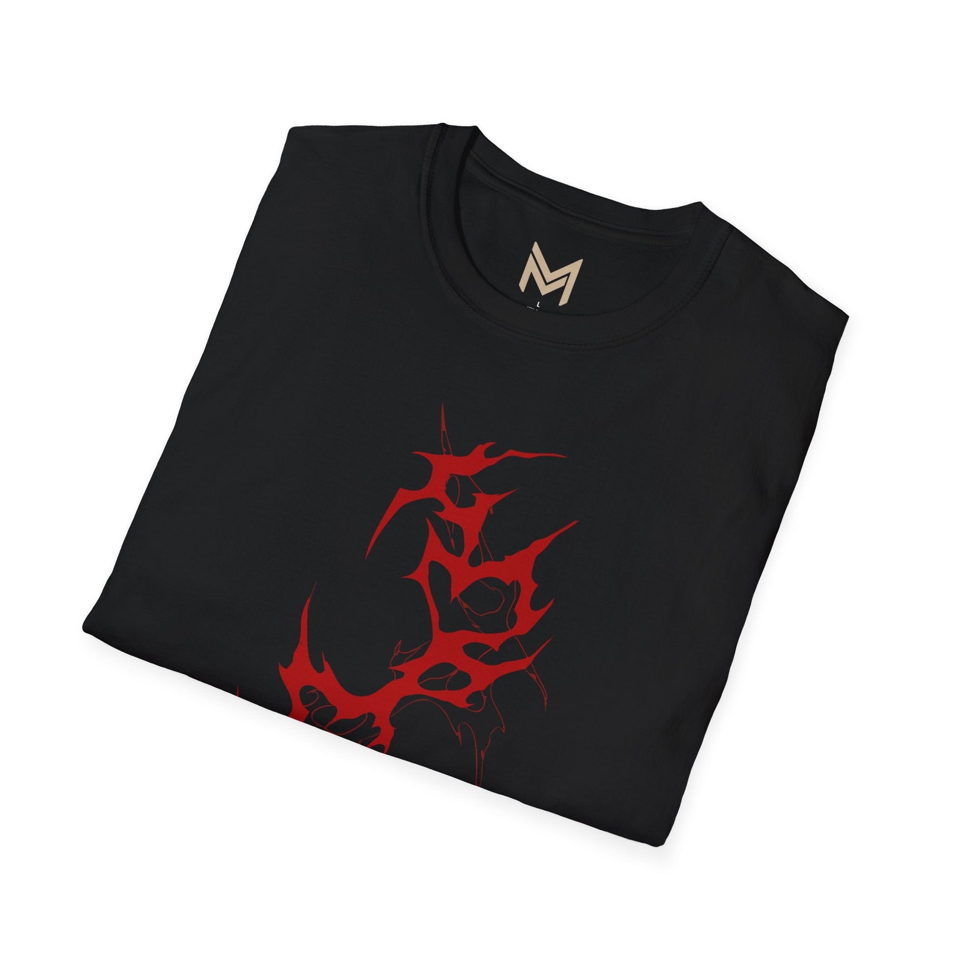 Unisex Graphic T-Shirt - Edgy Red Design, Casual Wear, Streetwear, Gift for Him/Her, Trendy Fashion, Everyday Style Printify
