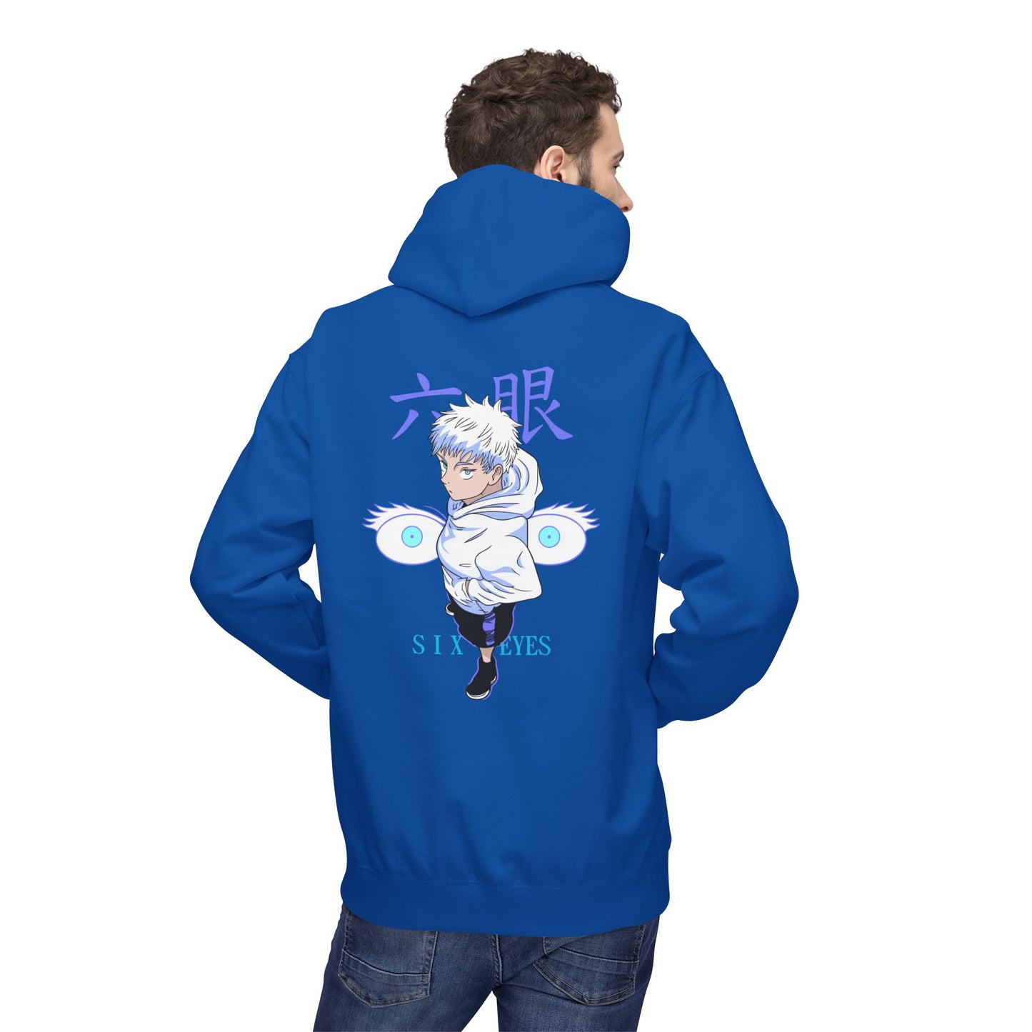 Jujutsu Kaisen Satoru Gojo Hoodie — Six Eyes Graphic Anime Pullover