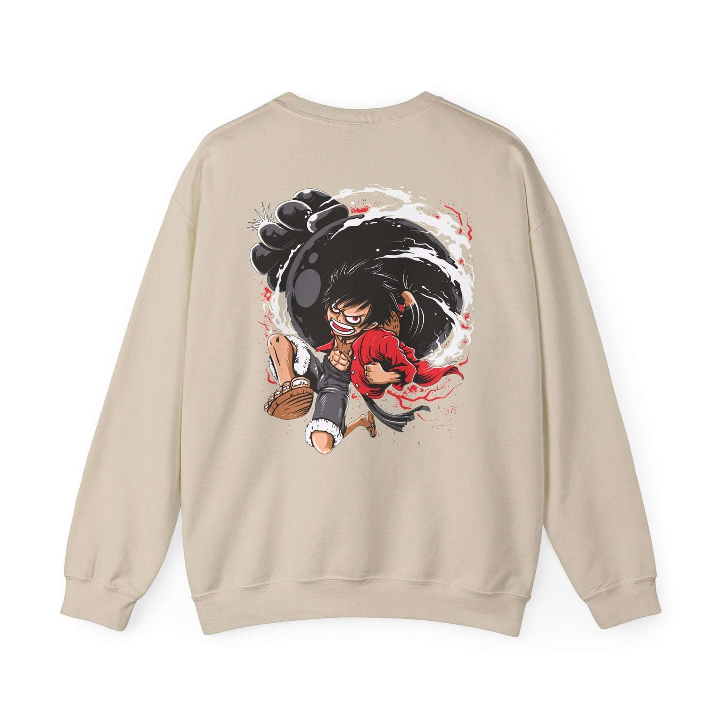 One Piece Luffy Gear 4 Crewneck Sweatshirt — Anime Pirate Straw Hat Design Maklenn One Piece Luffy Gear 4 Crewneck Sweatshirt — Anime Pirate Straw Hat Design Sweatshirt Maklenn www.maklenn.com India 33.23