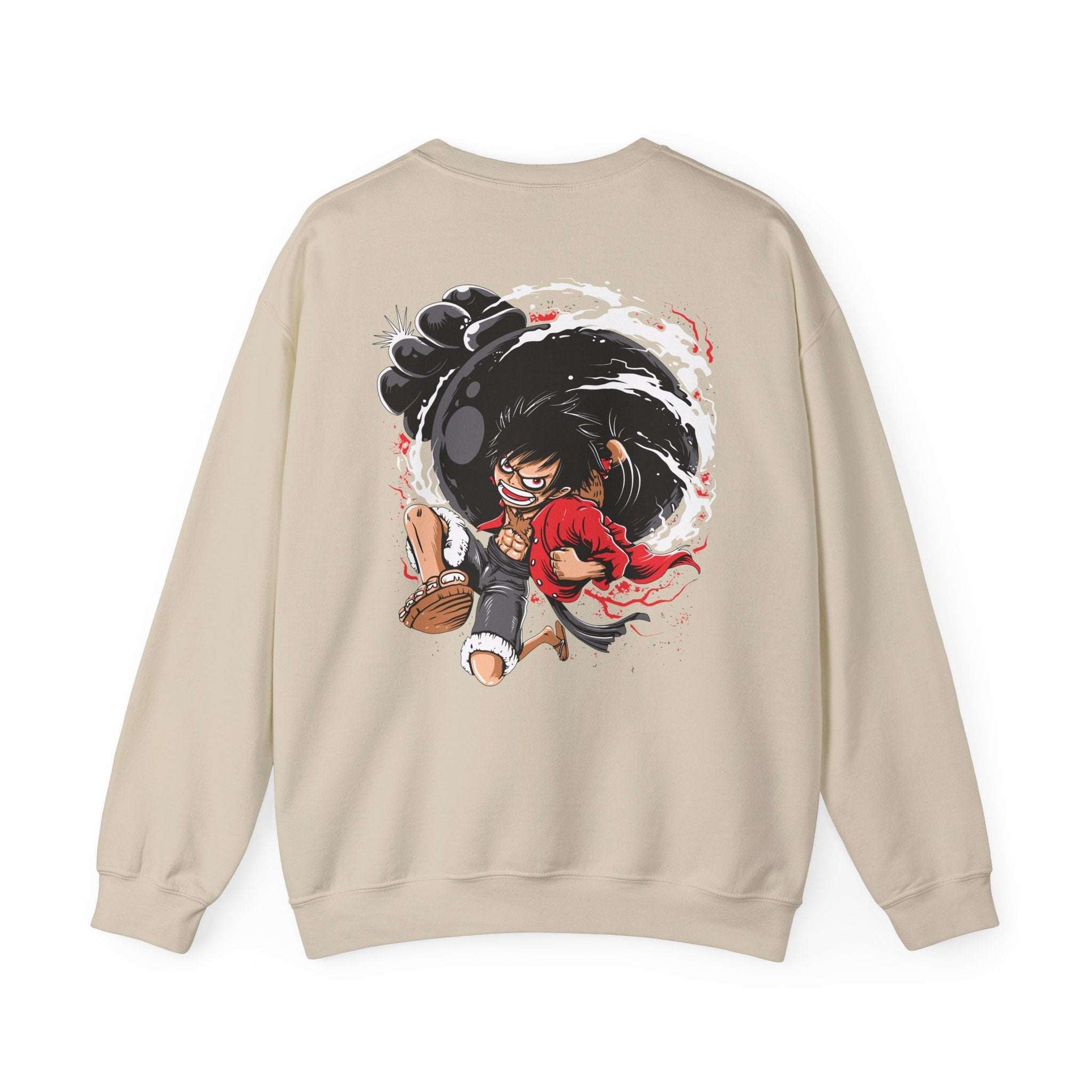 One Piece Luffy Gear 4 Crewneck Sweatshirt — Anime Pirate Straw Hat Design Maklenn One Piece Luffy Gear 4 Crewneck Sweatshirt — Anime Pirate Straw Hat Design Sweatshirt Maklenn www.maklenn.com India 33.23