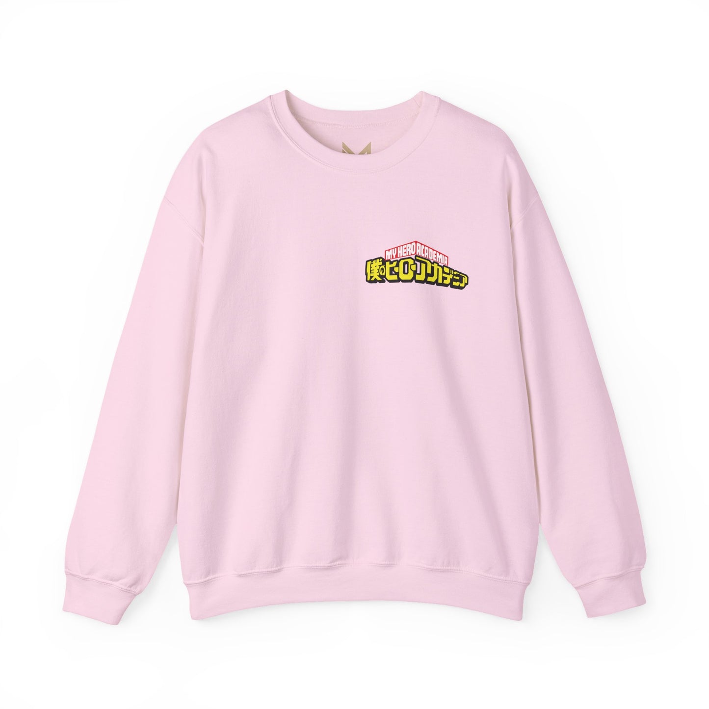 Graphic Crewneck Sweatshirt — Grinning Girl Horror Manga Design