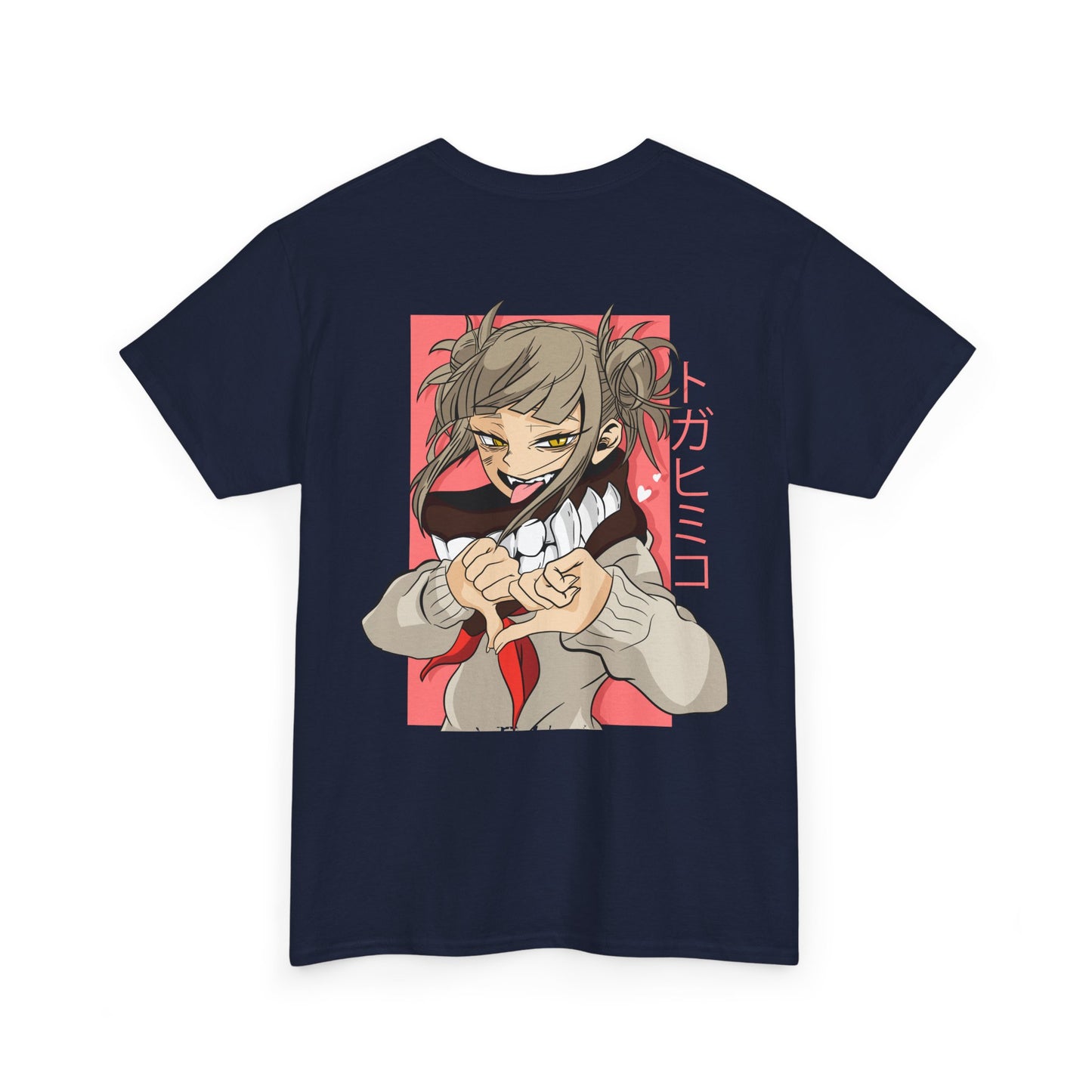 Anime Character Tee — Cute Girl Heart Gesture Graphic T-Shirt