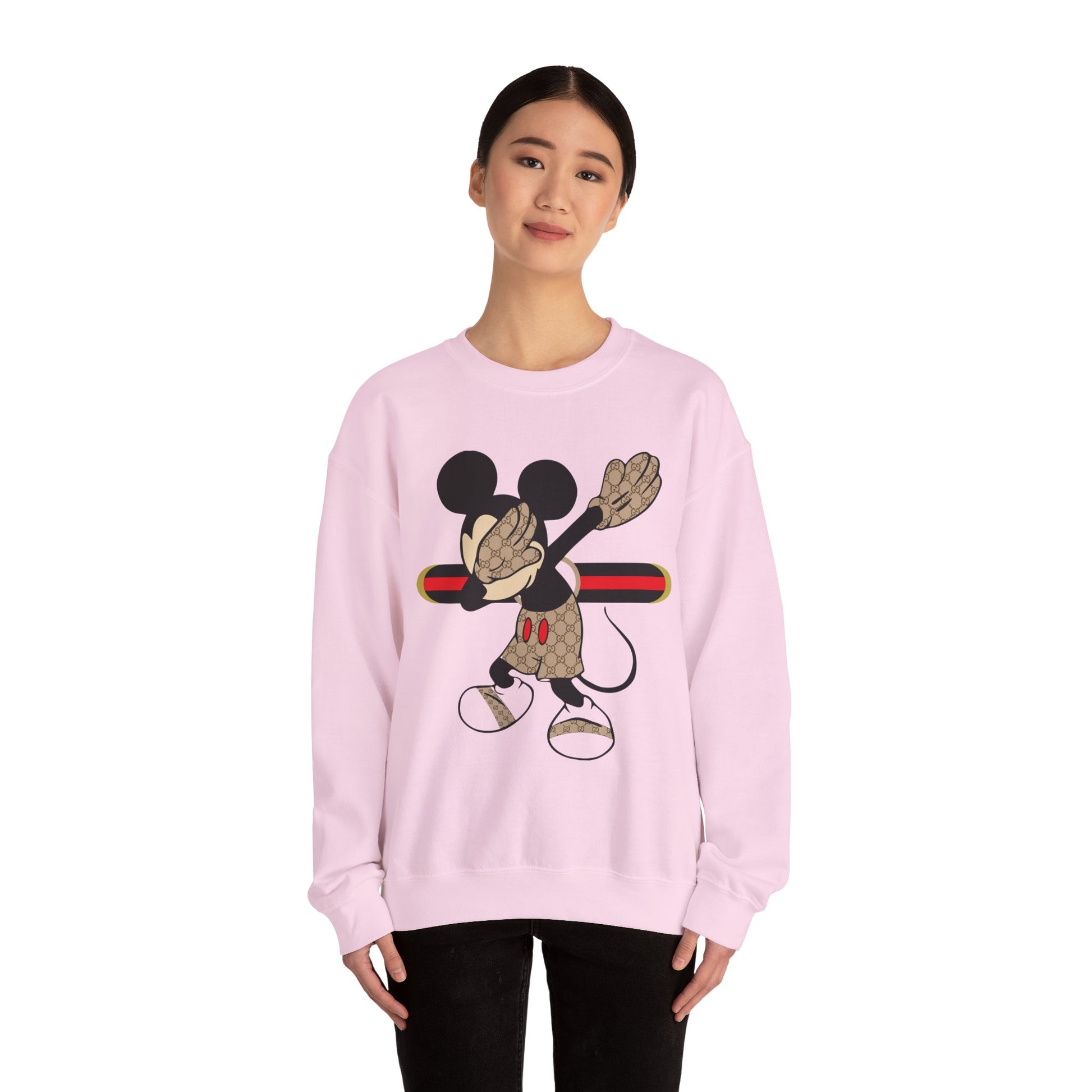 Mickey Mouse Graphic Crewneck Sweatshirt, Unisex Warm Casual Wear, Perfect for Disney Fans, Gift for Birthdays, Cozy Lounge Top Printify