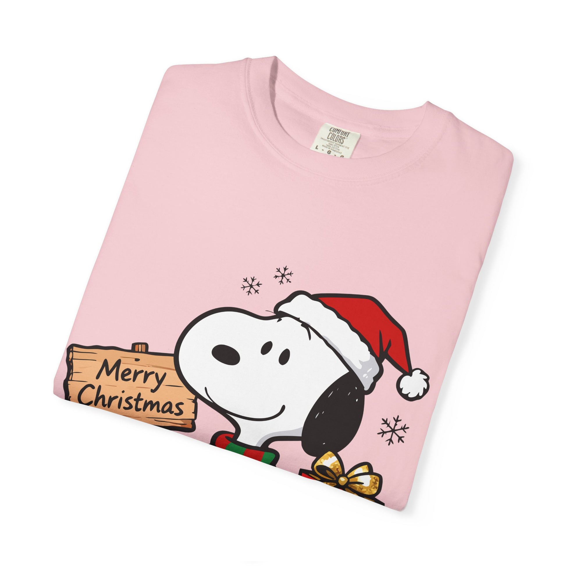 Snoopy Merry Christmas T-Shirt — Holiday Cartoon Dog Tee Printify