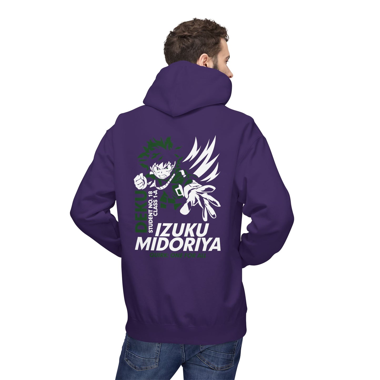 Izuku Midoriya 'Deku' Graphic Hoodie — My Hero Academia Anime Pullover