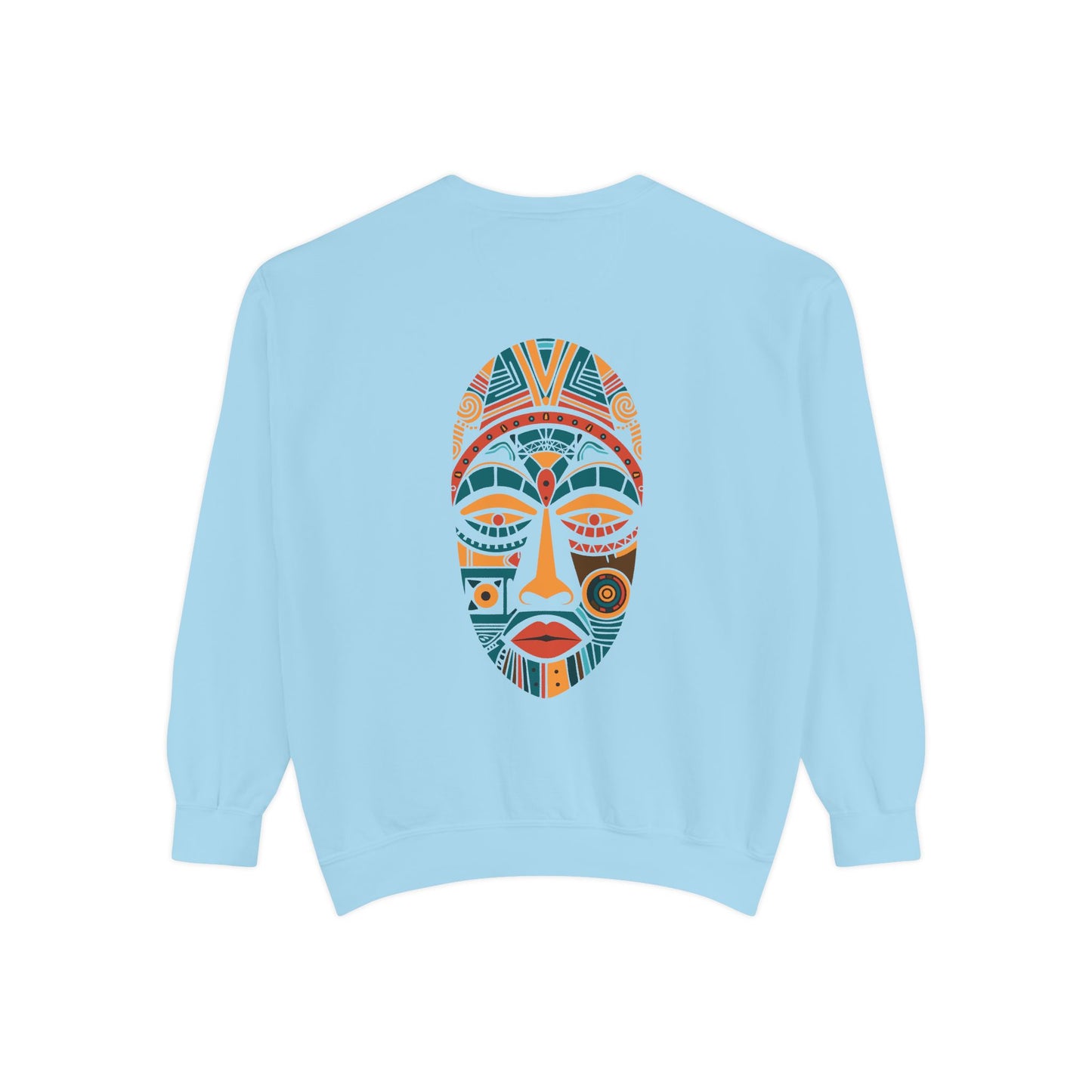Artistic Unisex Sweatshirt - Colorful Face Design, Cozy Casual Wear, Perfect for Gifts, Fall Fashion, Unique Style Printify