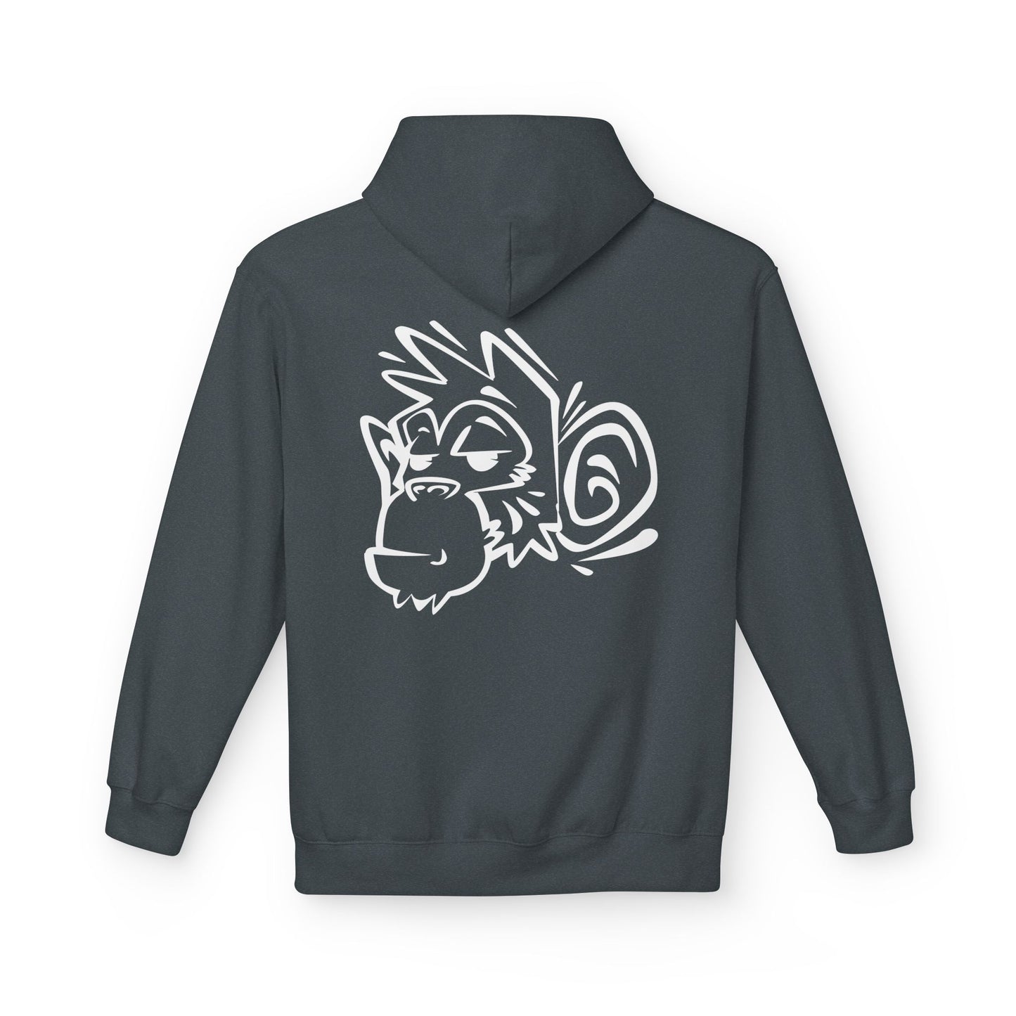 Stylish Unisex Fleece Hoodie with Unique Monkey Design - Perfect for Casual Wear, Gifts, Kids, Birthdays, and Events Printify
