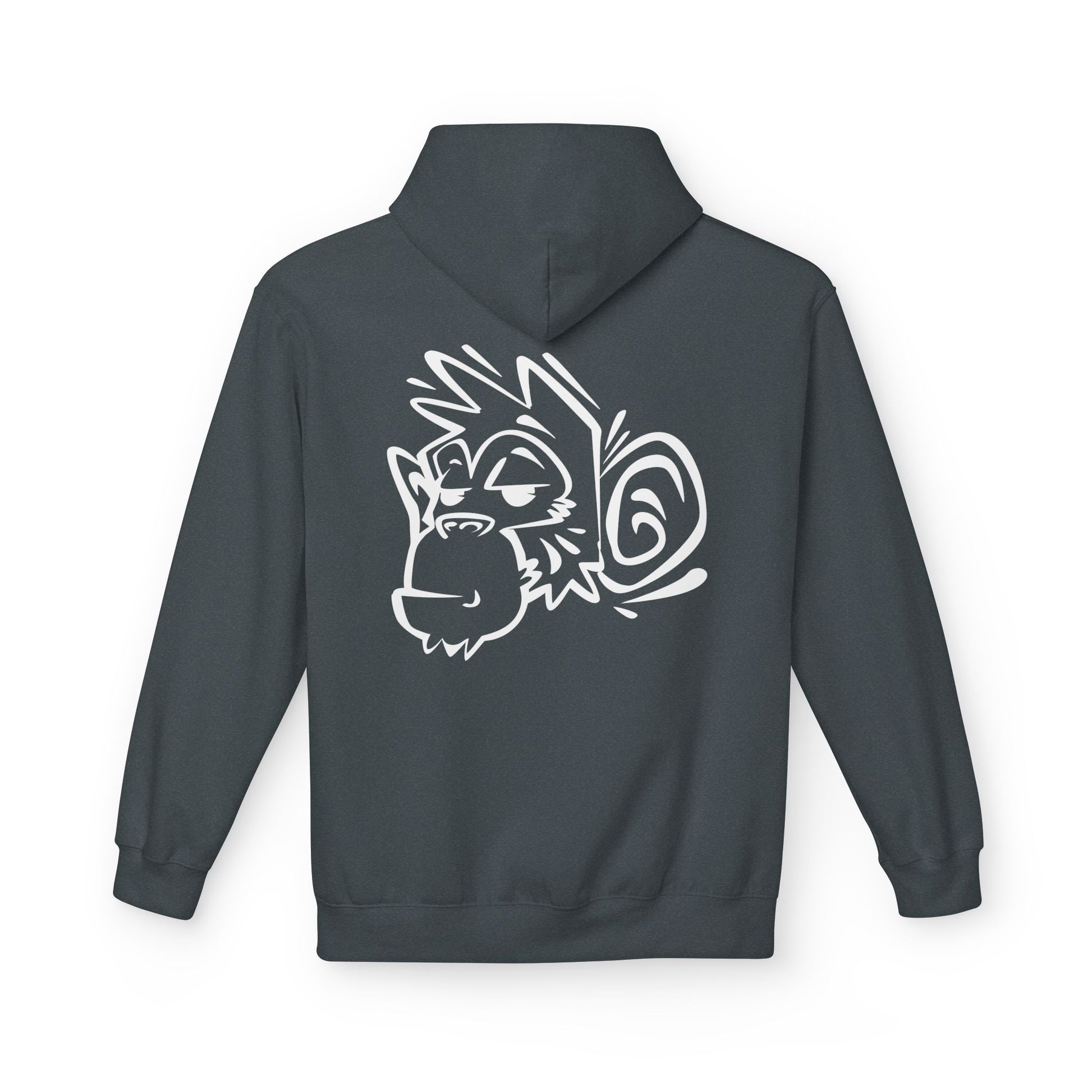 Stylish Unisex Fleece Hoodie with Unique Monkey Design - Perfect for Casual Wear, Gifts, Kids, Birthdays, and Events Printify