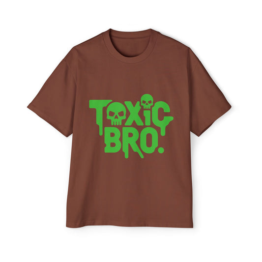 Toxic Bro Oversized Tee, Men's Graphic T-Shirt, Casual Streetwear, Gift for Him, Summer Style, Statement Shirt - Maklenn