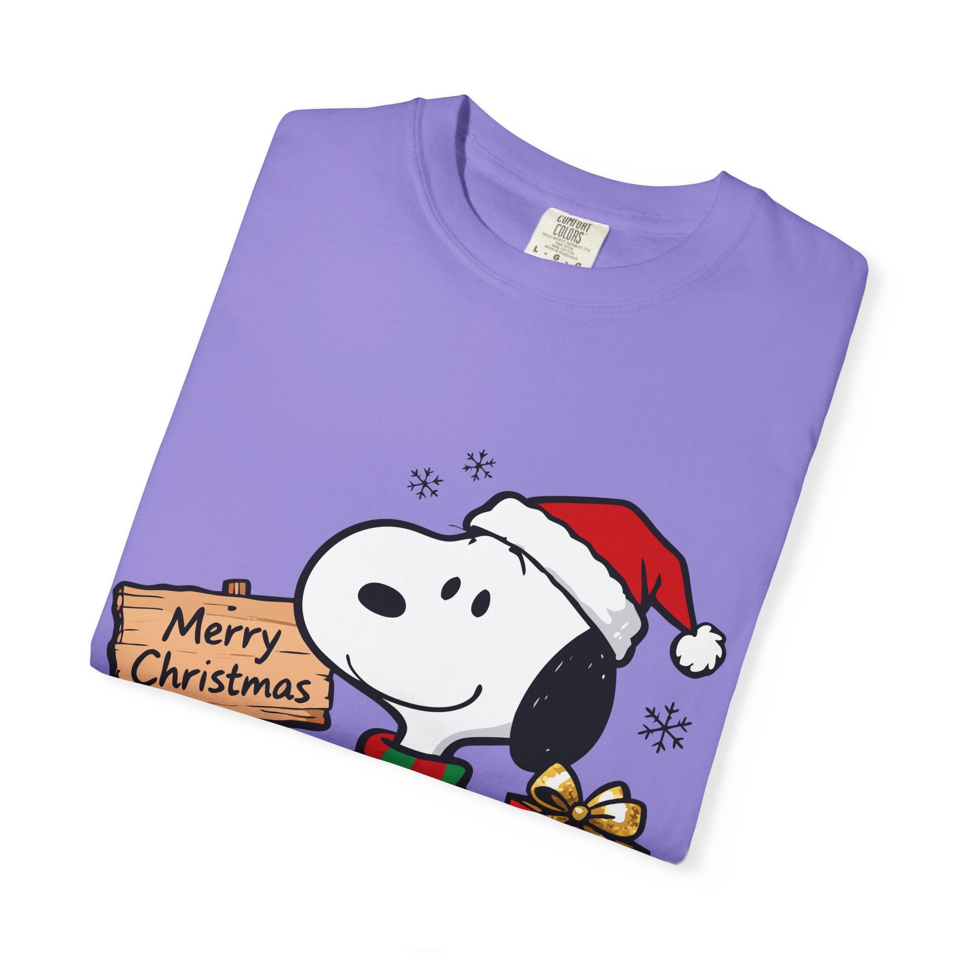 Snoopy Merry Christmas T-Shirt — Holiday Cartoon Dog Tee Printify