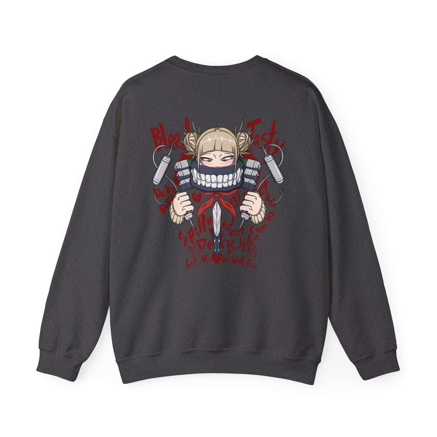 Graphic Crewneck Sweatshirt — Grinning Girl Horror Manga Design Maklenn Graphic Crewneck Sweatshirt — Grinning Girl Horror Manga Design Sweatshirt Maklenn www.maklenn.com India 33.23