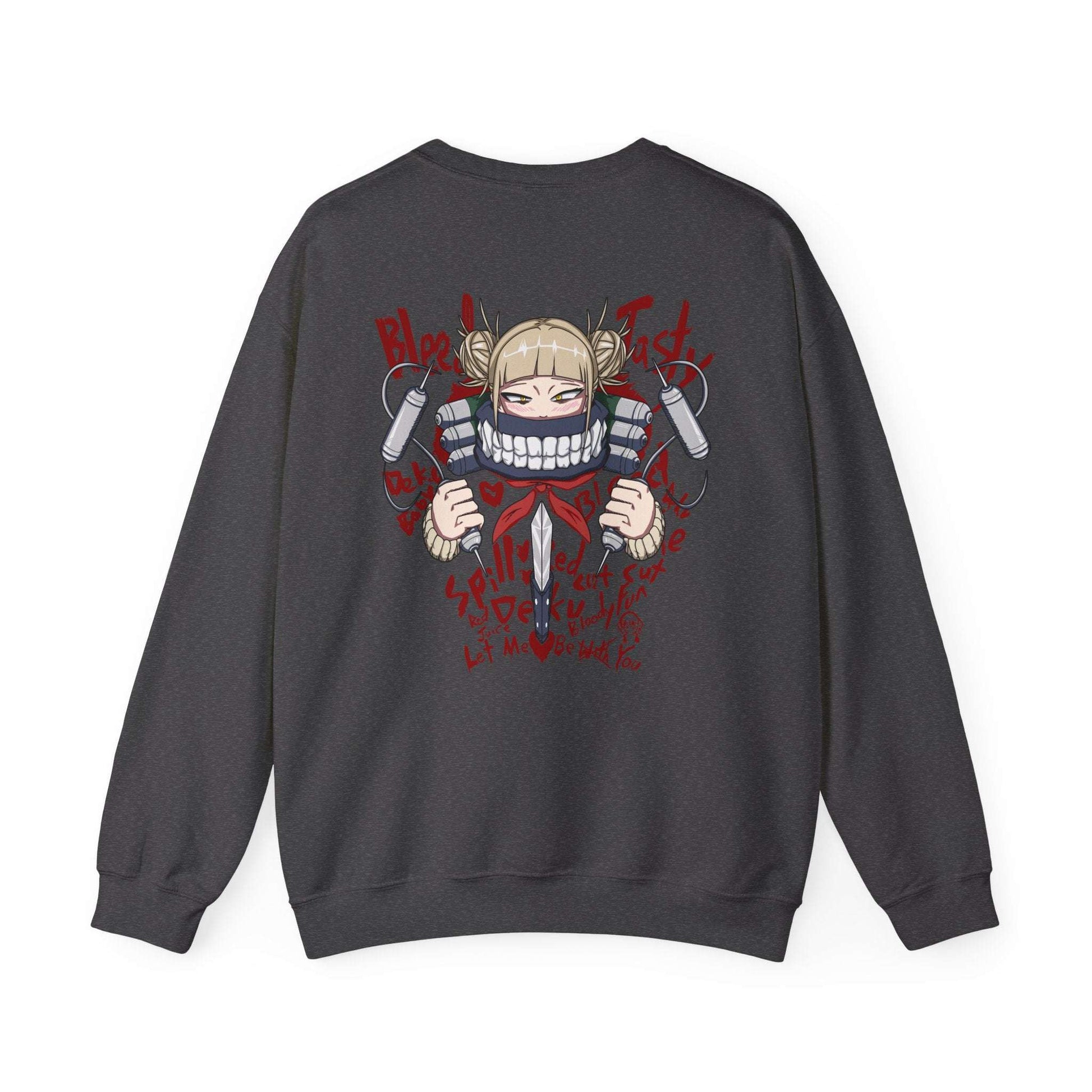 Graphic Crewneck Sweatshirt — Grinning Girl Horror Manga Design Maklenn Graphic Crewneck Sweatshirt — Grinning Girl Horror Manga Design Sweatshirt Maklenn www.maklenn.com India 33.23