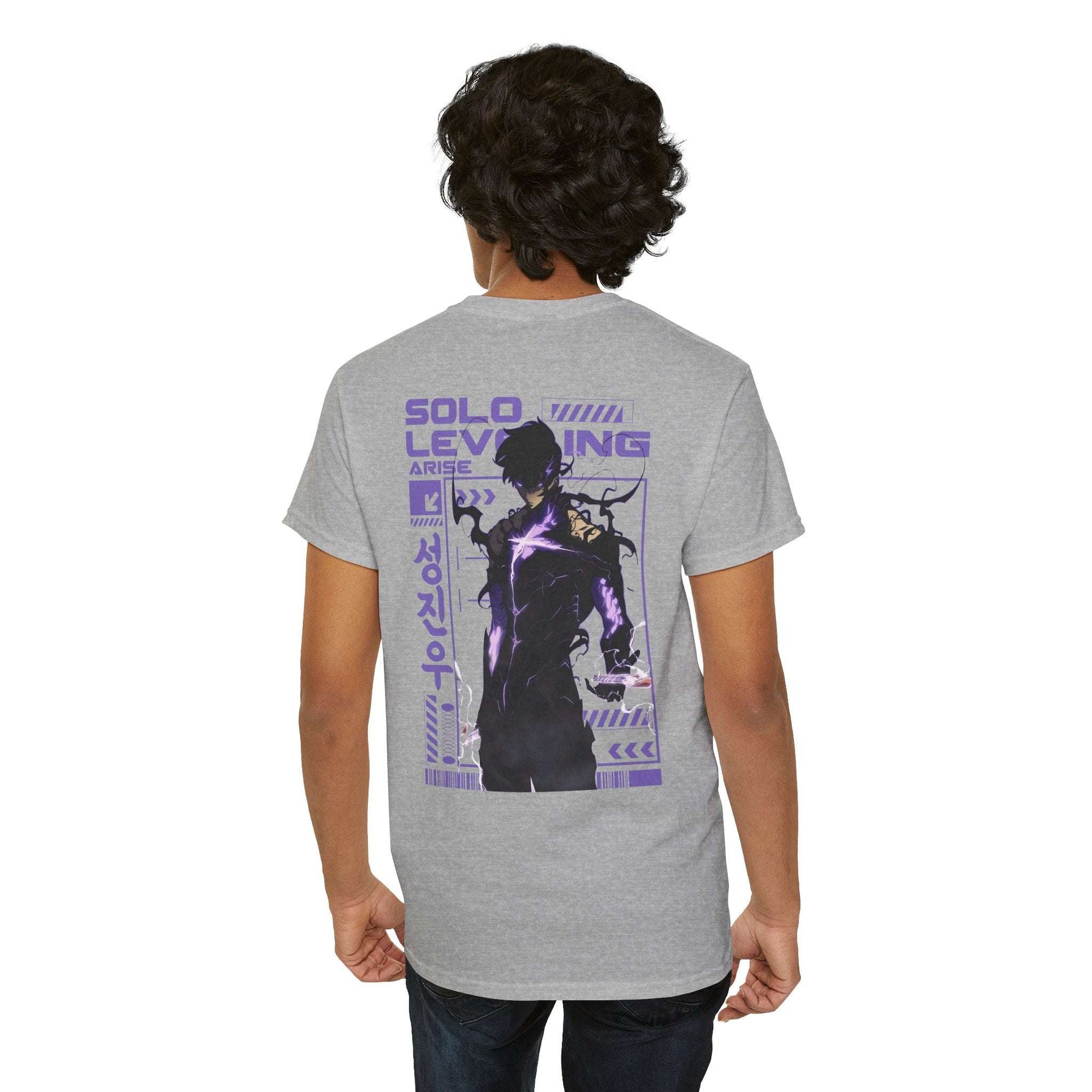 Solo Leveling Graphic Tee — Anime Manga Backprint Shirt Maklenn Solo Leveling Graphic Tee — Anime Manga Backprint Shirt T-Shirt Maklenn www.maklenn.com India 21.80
