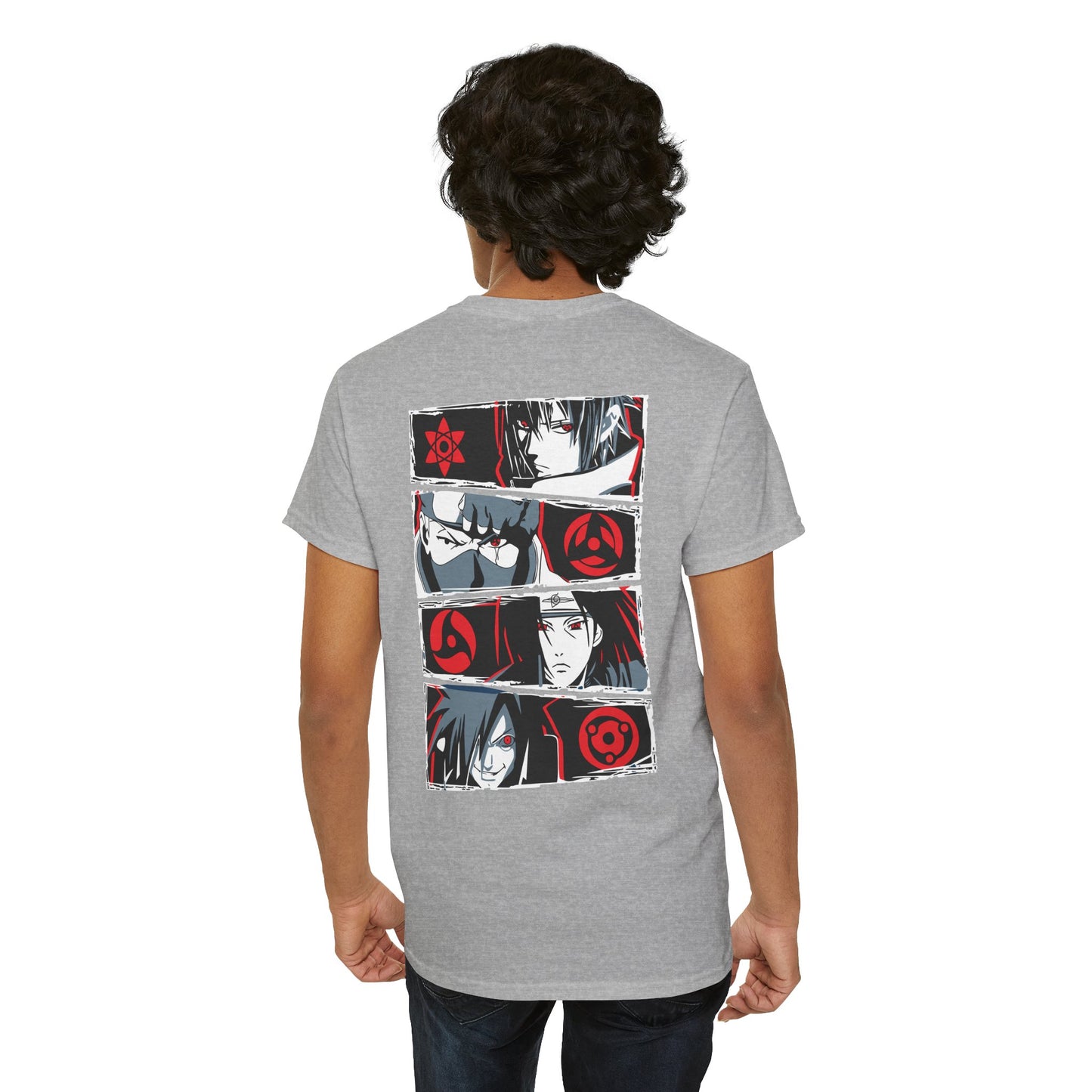 Anime Eyes Graphic Tee — Manga Character Panel Back Print