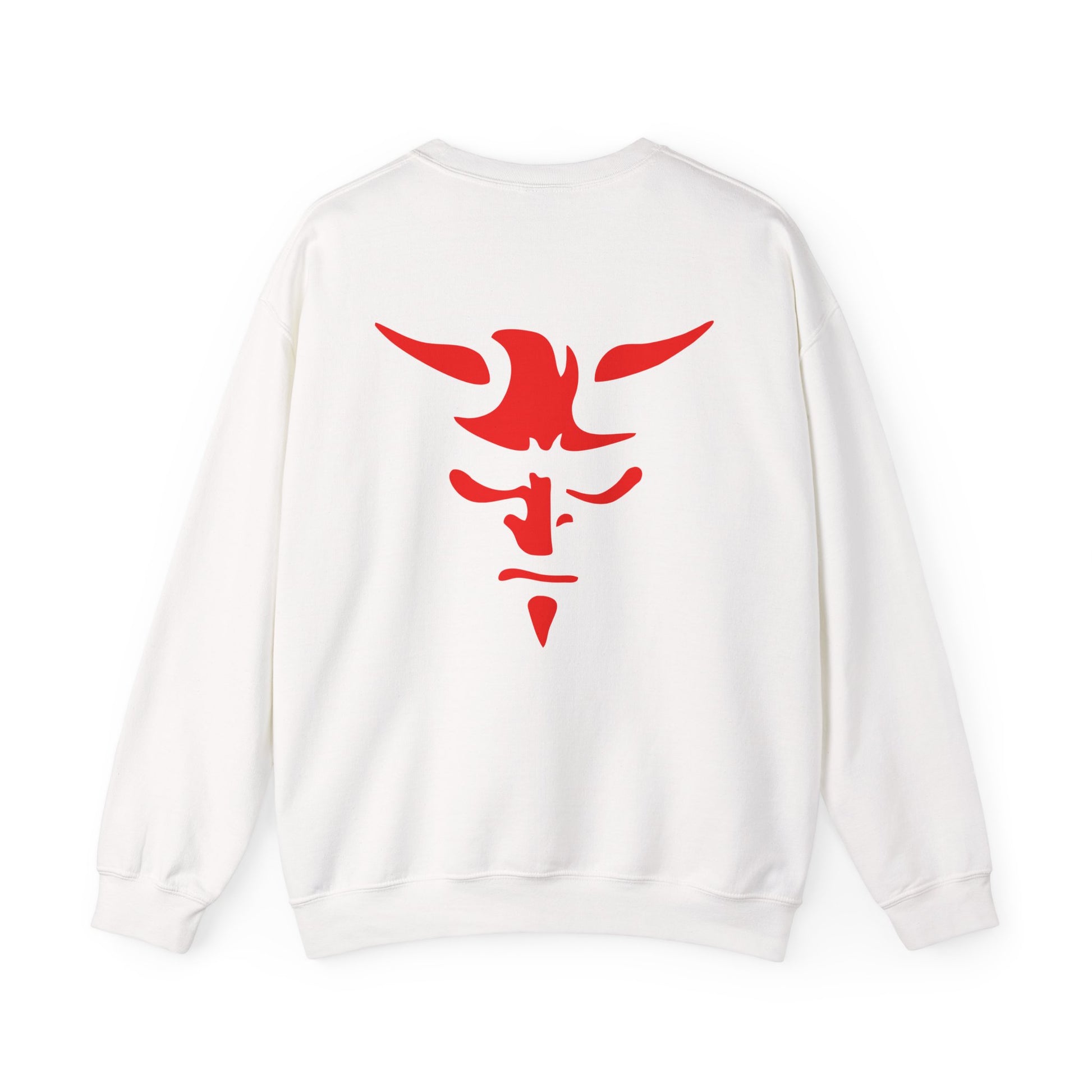 Red Tribal Bull Back Graphic Sweatshirt Printify