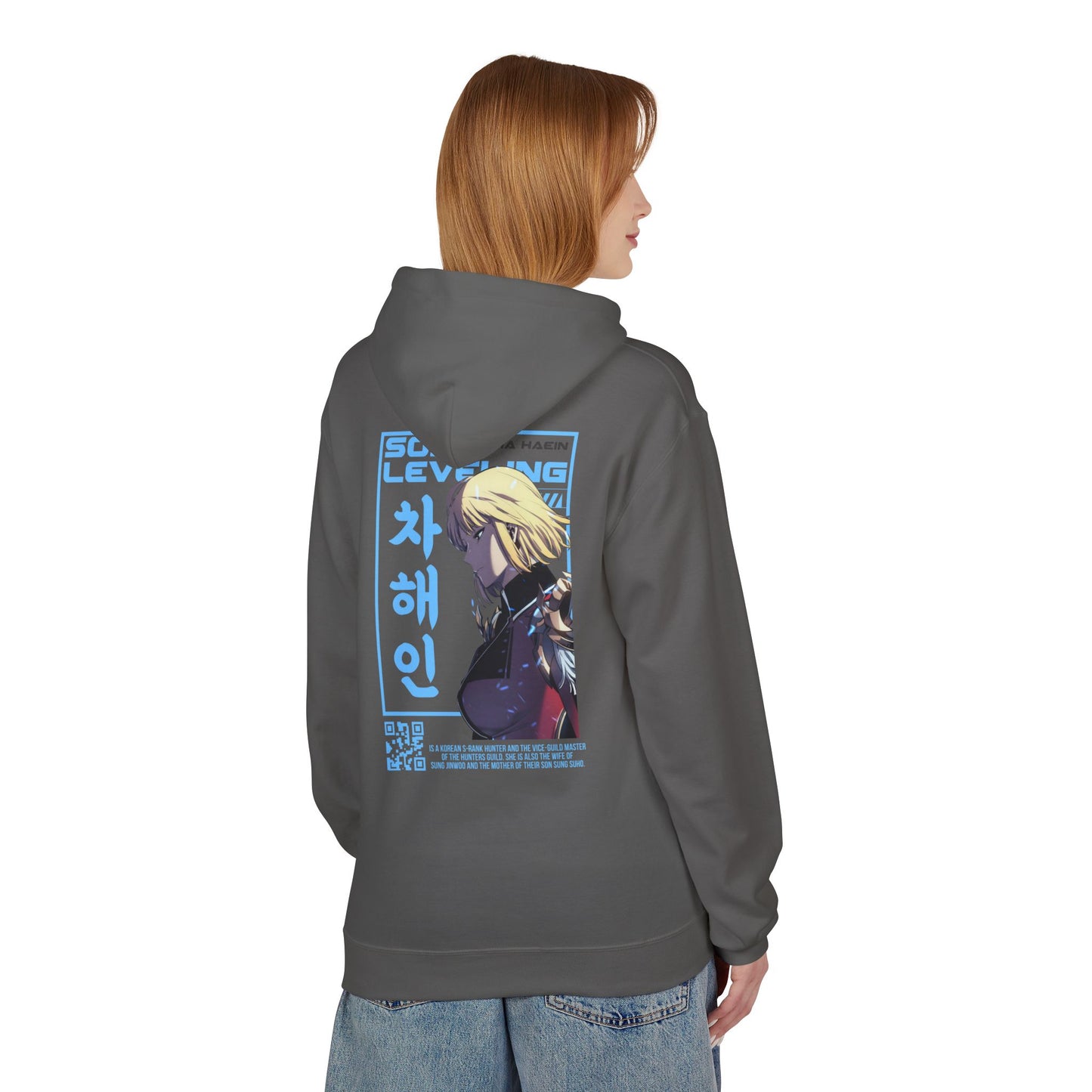 Hoodie — Solo Leveling Anime Graphic Pullover (Korean Text)