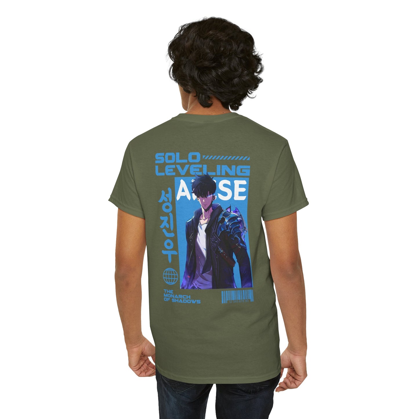 Solo Leveling Graphic Tee — Sung Jinwoo Anime-Inspired Shirt