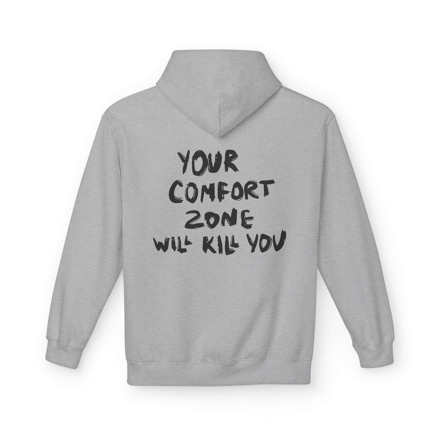 Comfort Zone Hoodie - Inspirational Quote Sweater, Motivational Gift, Cozy Fleece, Unisex Apparel for Everyday Wear, Perfect for [...] Printify