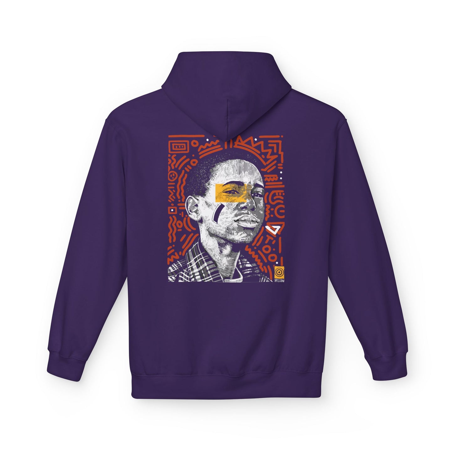 Artistic Fleece Hoodie with Unique Graphic Print for Comfort, Casual Wear, Gift for Art Lovers, Unisex Hip Hop Style Printify