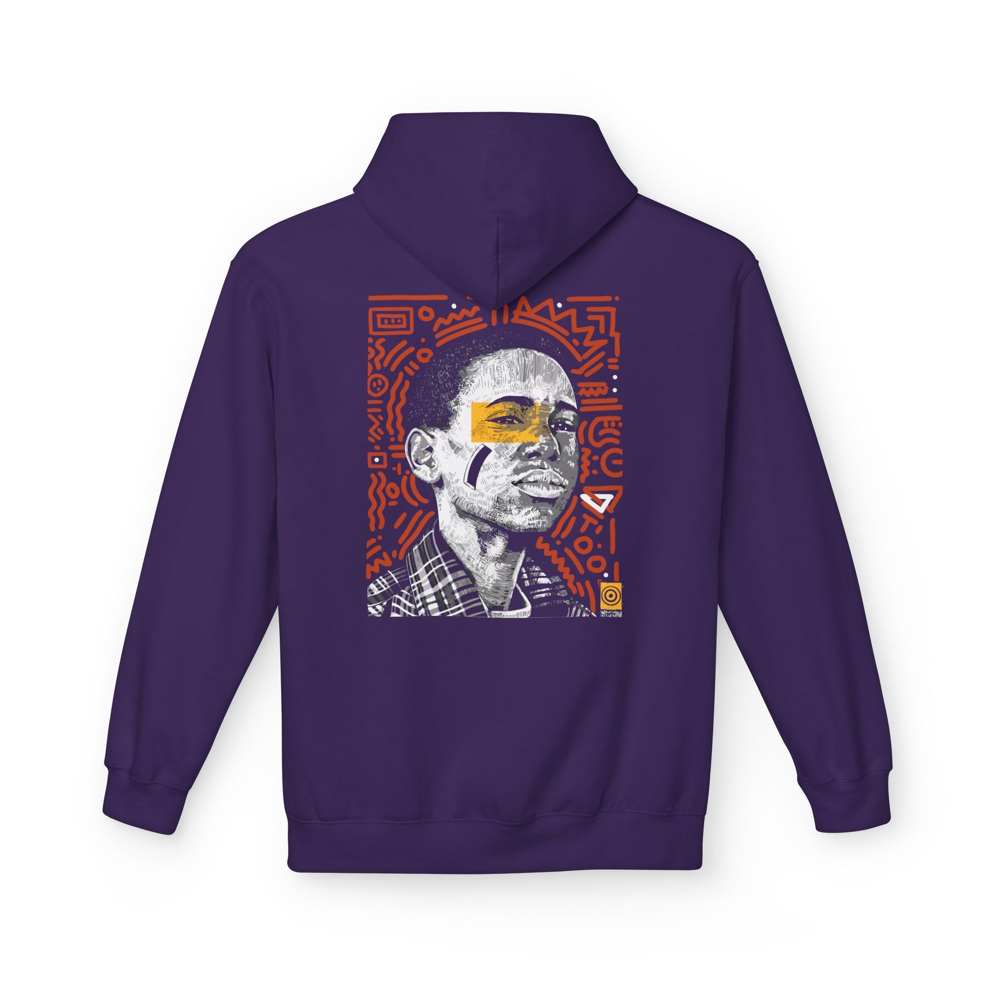 Artistic Fleece Hoodie with Unique Graphic Print for Comfort, Casual Wear, Gift for Art Lovers, Unisex Hip Hop Style Printify