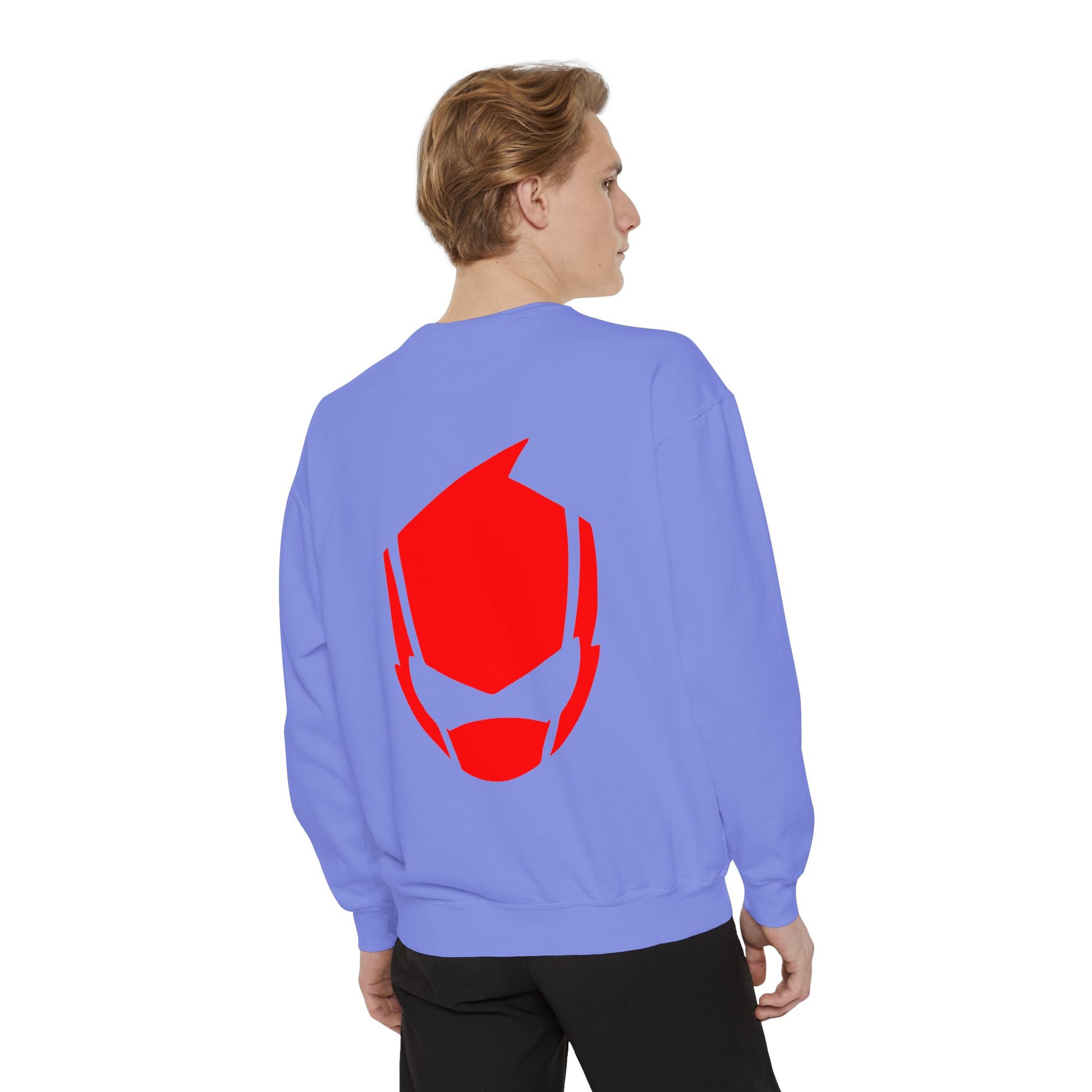 Bold Graphic Unisex Sweatshirt, Cozy Streetwear, Perfect Gift for Comics Fans, Casual Everyday Wear, Unique Holiday Apparel Printify