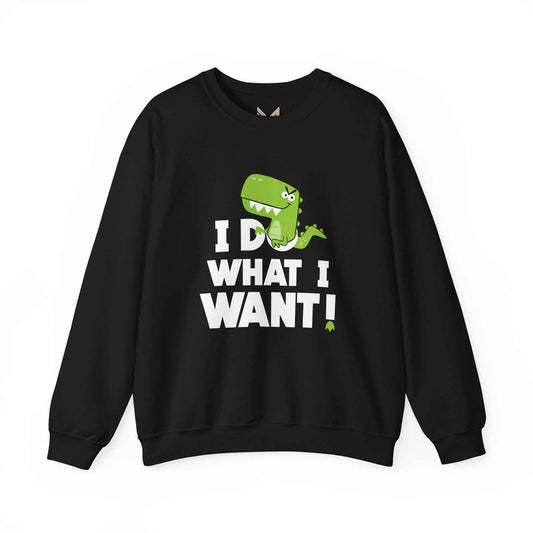 Dinosaur Quote Sweatshirt, Funny Crewneck, Gifts for Kids & Teens, Birthday or Holiday Apparel, Cute Graphic Sweater