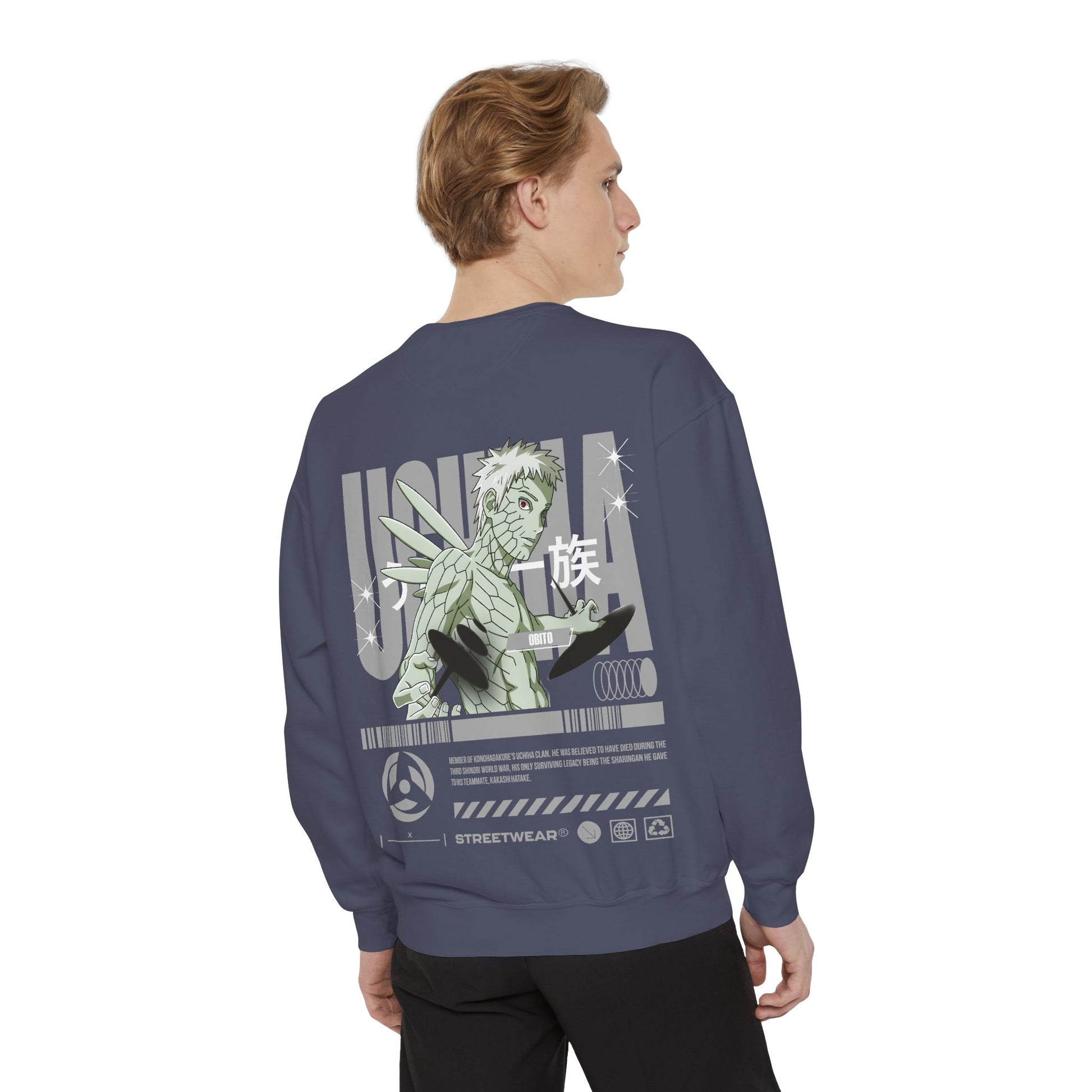 Anime Streetwear Sweatshirt - Uchiha Obito Design Printify