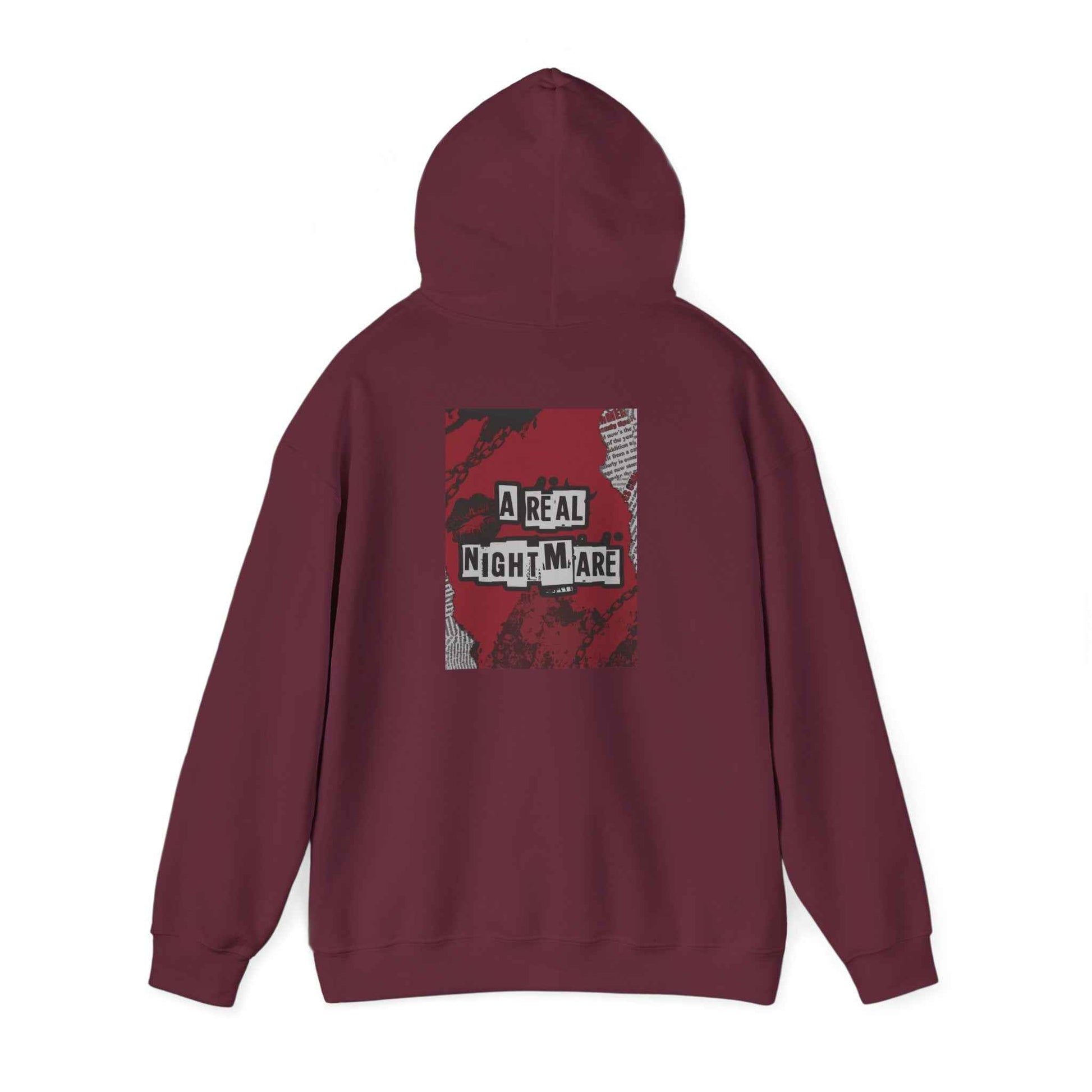 A Real Nightmare Hoodie - Cozy Unisex Sweatshirt for Halloween, Casual Wear, Gifts, Fall Fashion, Party,USA trend, Mens hoodie us,Australia genz edition,Canada online hoodie fashion